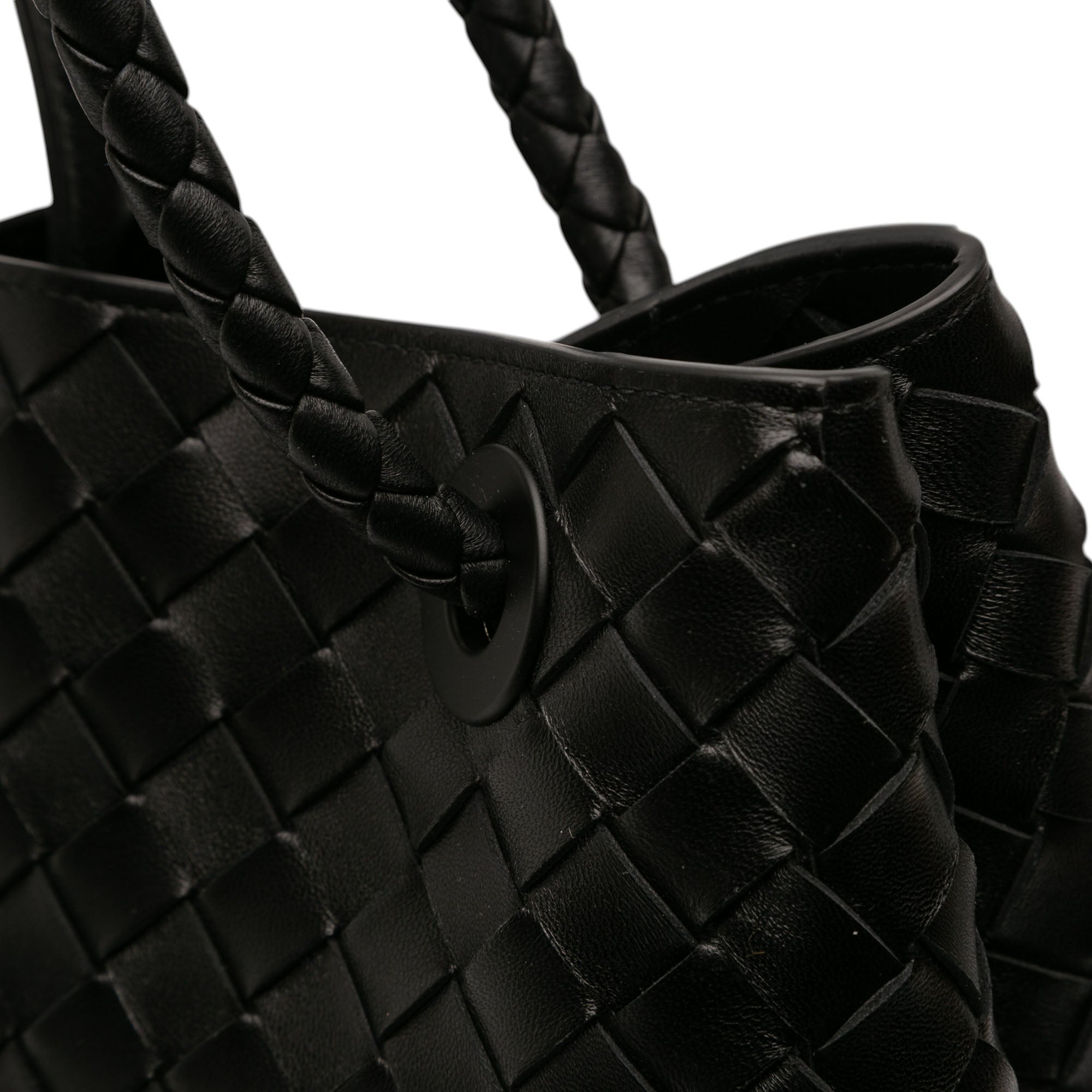 Bottega Veneta Large Lambskin Intrecciato Andiamo Satchel - image 9
