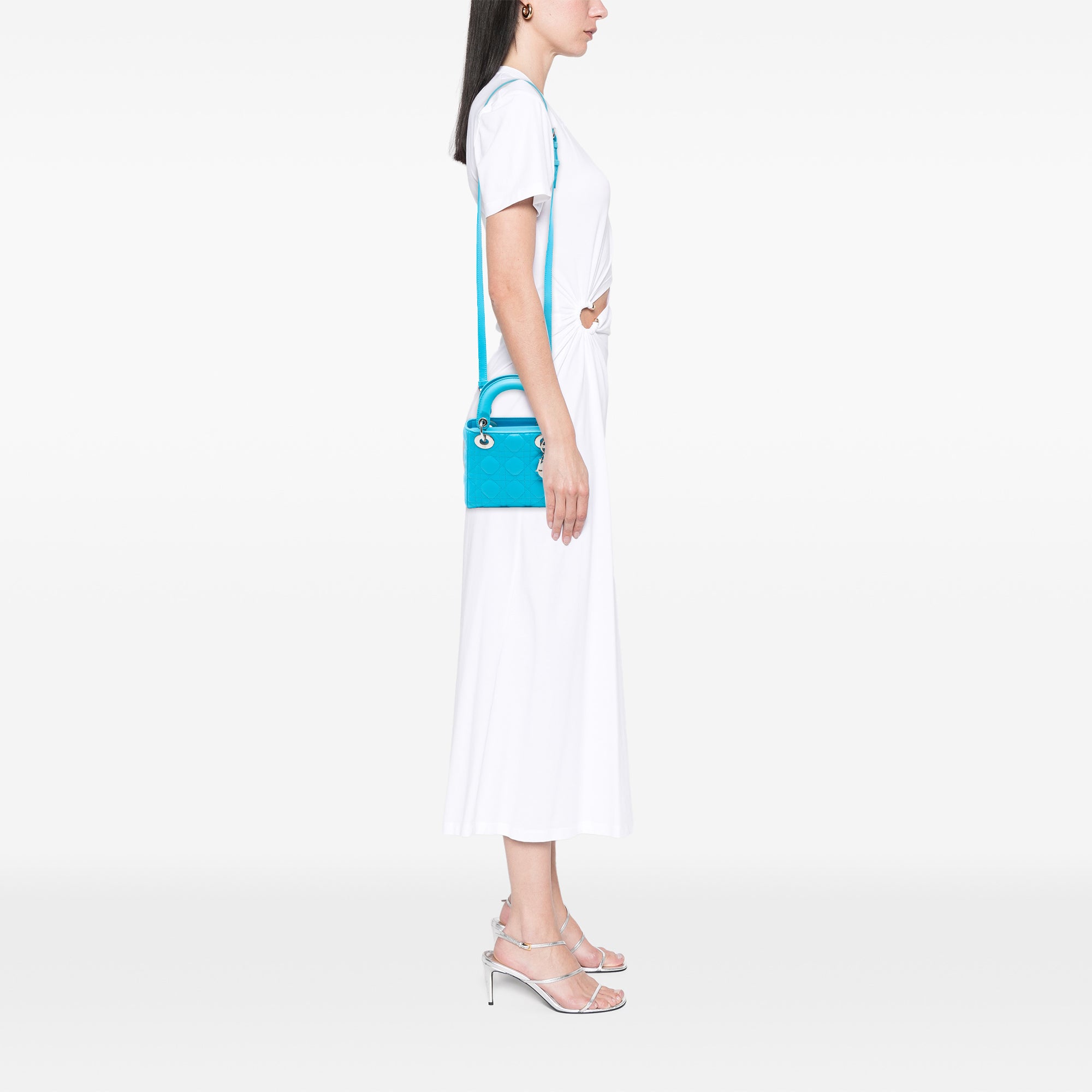 Dior Mini Lambskin Cannage Lady Dior - image 6