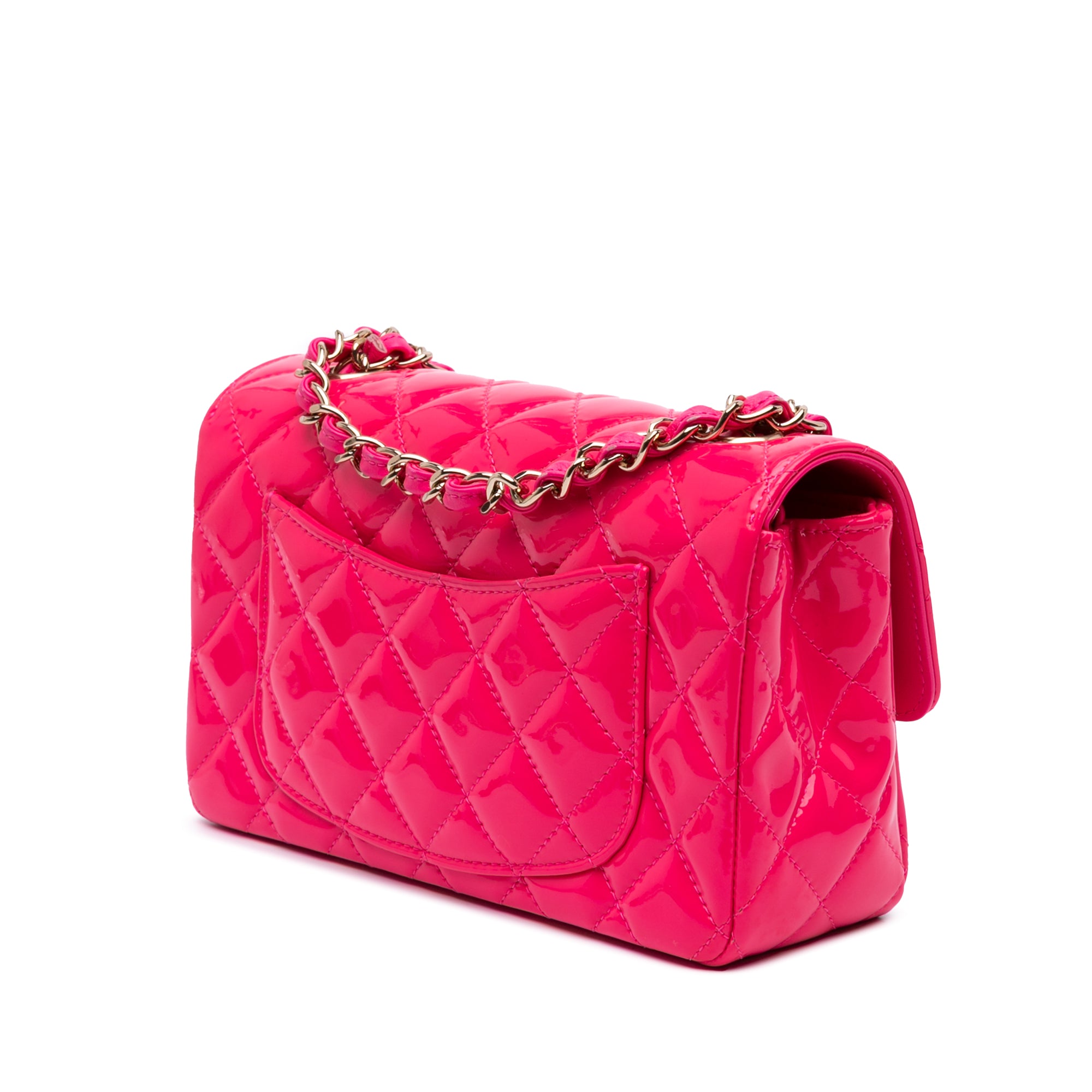 Chanel Mini Rectangular Classic Patent Single Flap - image 2