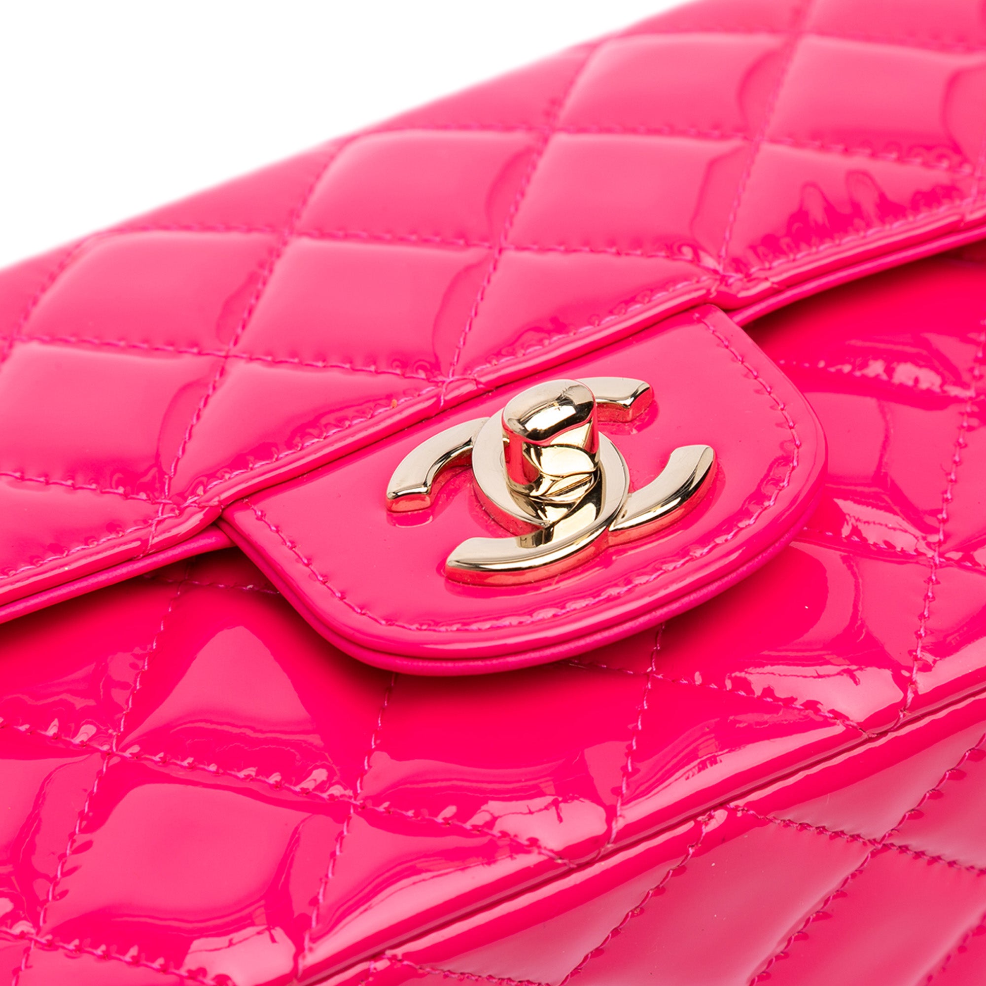 Chanel Mini Rectangular Classic Patent Single Flap - image 7