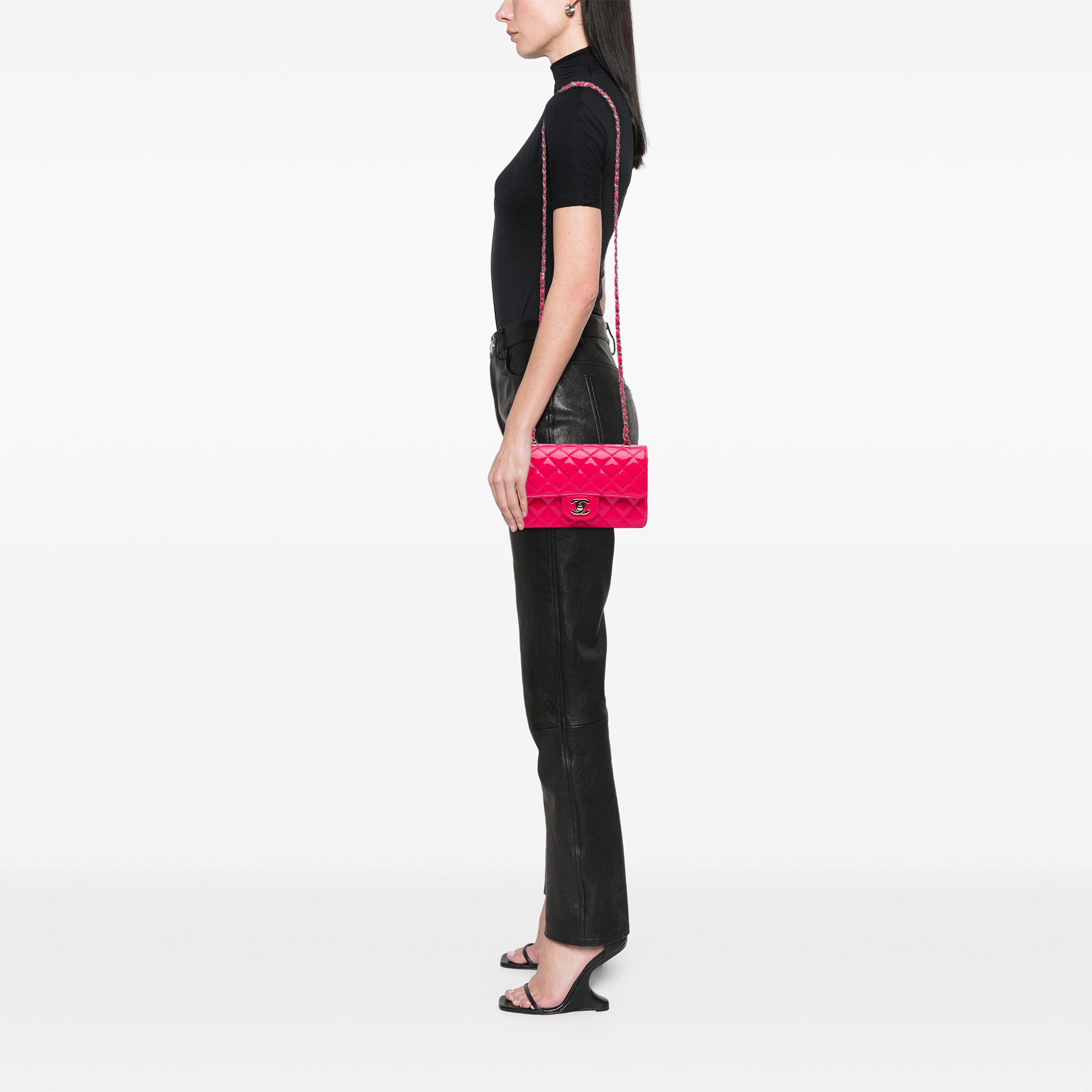 Chanel Mini Rectangular Classic Patent Single Flap - image 8