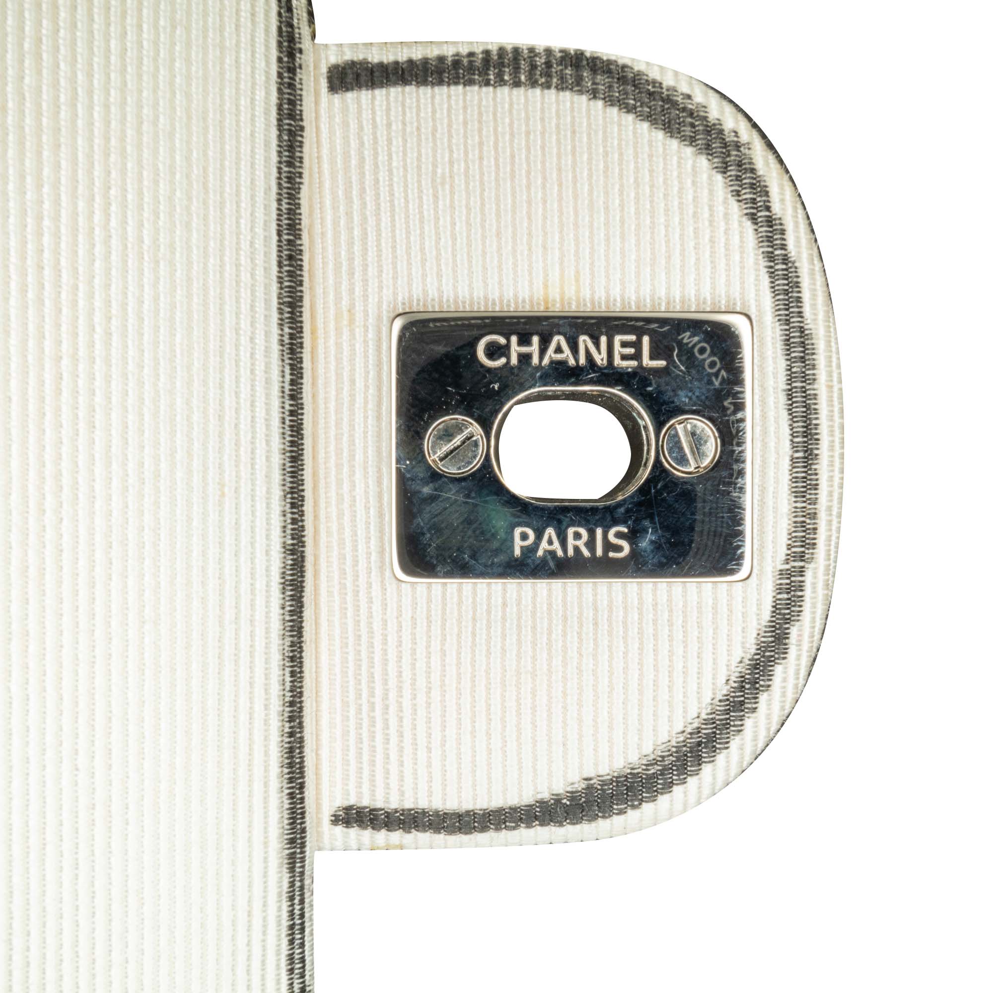 Chanel Medium Classic Printed Grosgrain Double Flap - image 10