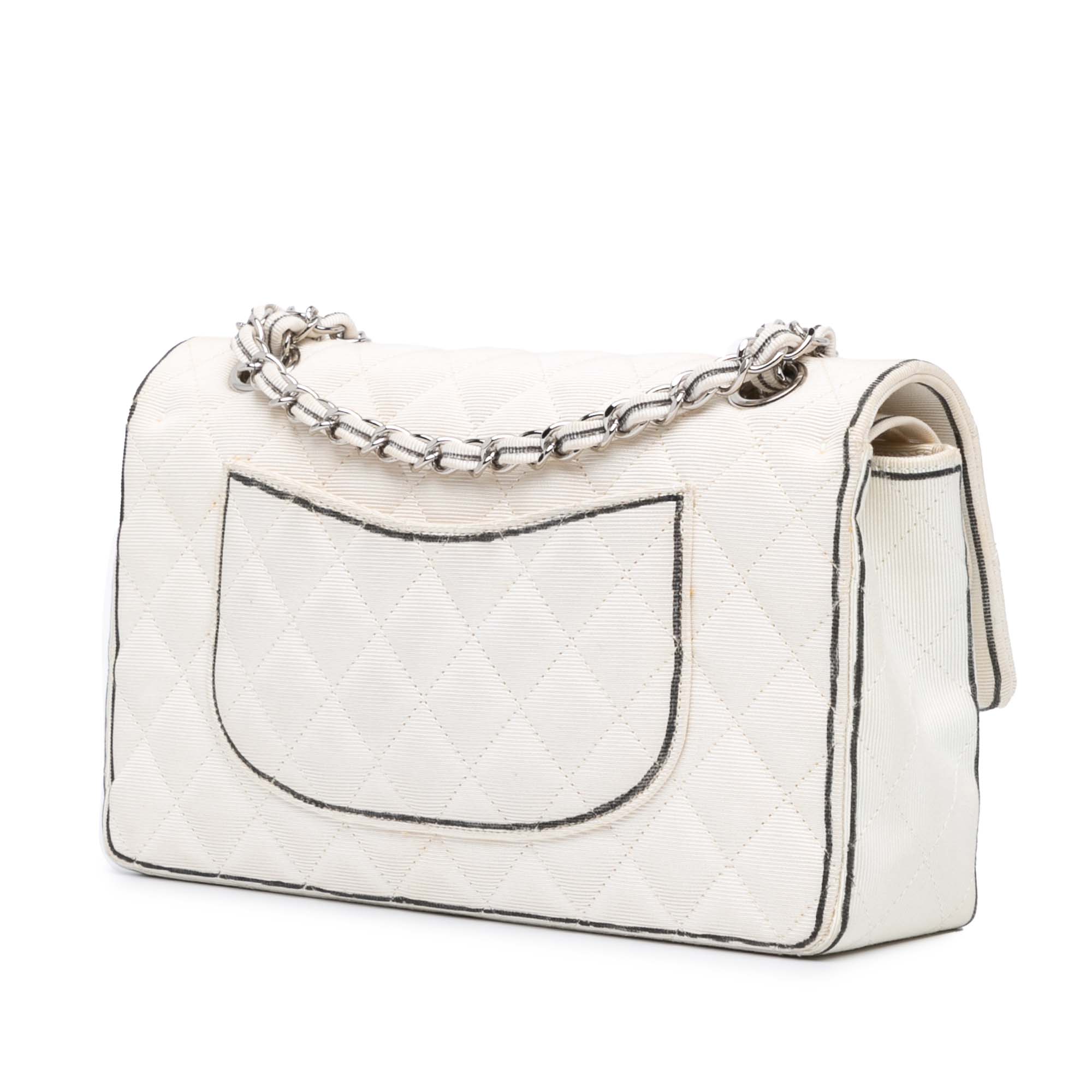 Chanel Medium Classic Printed Grosgrain Double Flap - image 2