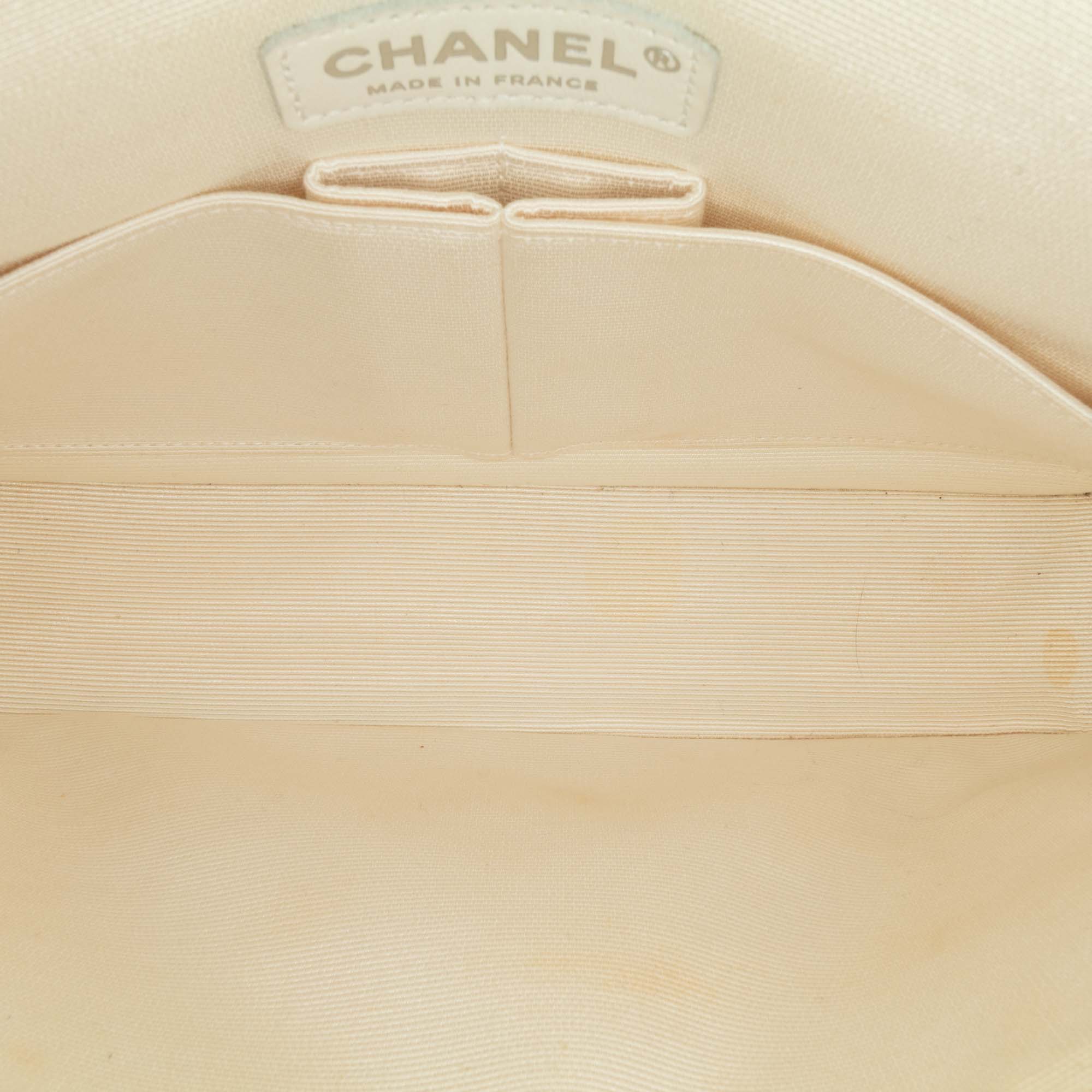 Chanel Medium Classic Printed Grosgrain Double Flap - image 4
