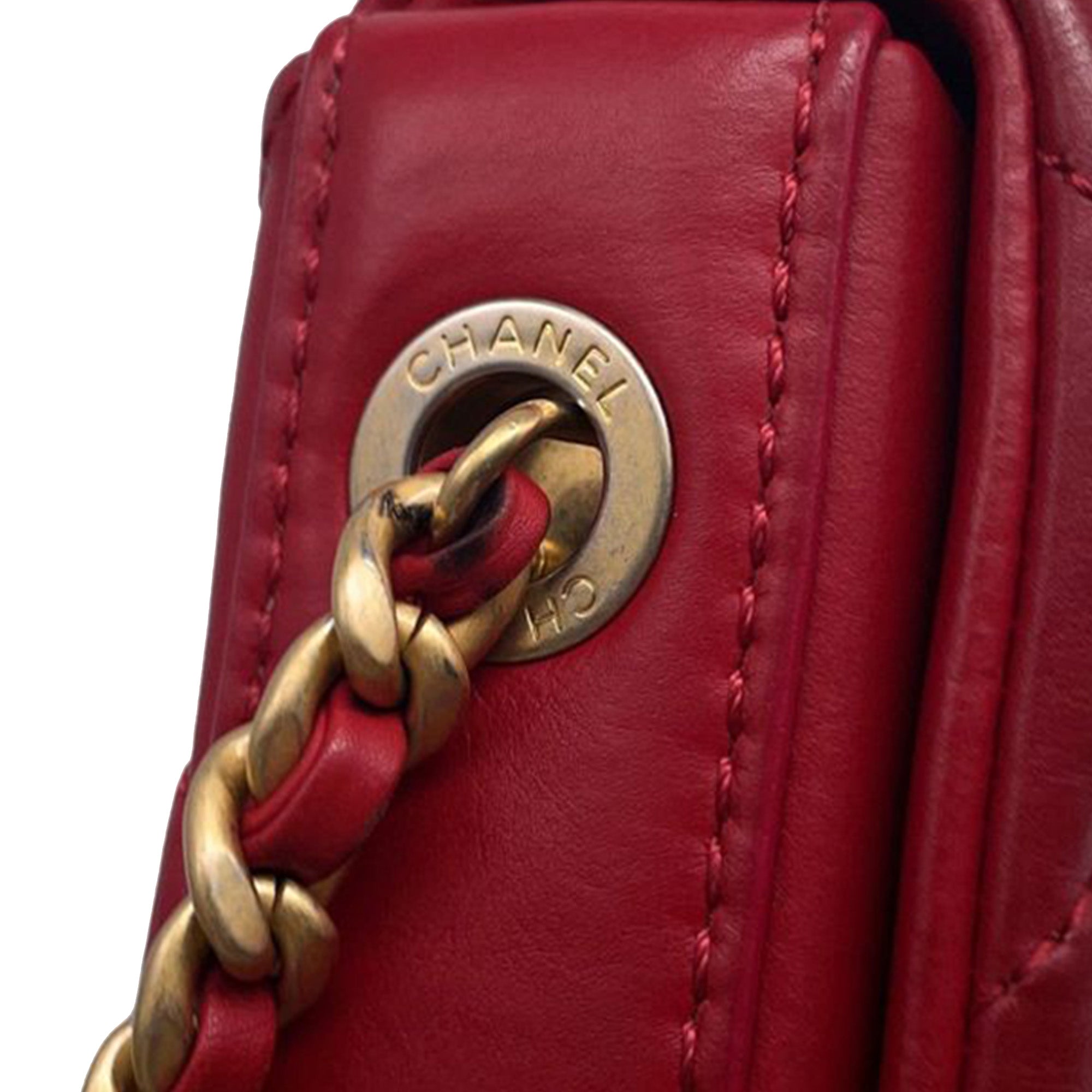 Chanel Mini Quilted Calfskin Nailed CC Flap - image 12