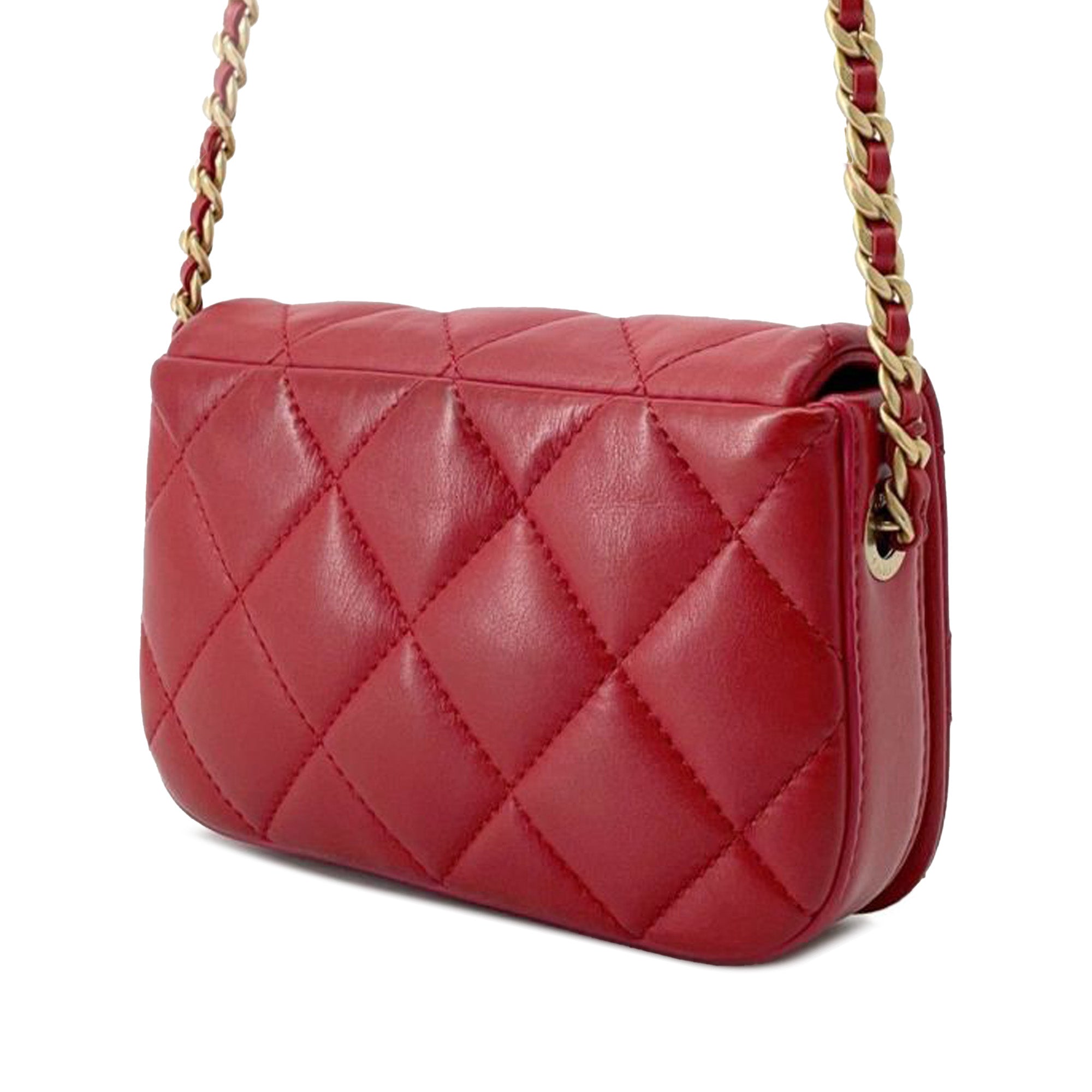 Chanel Mini Quilted Calfskin Nailed CC Flap - image 2