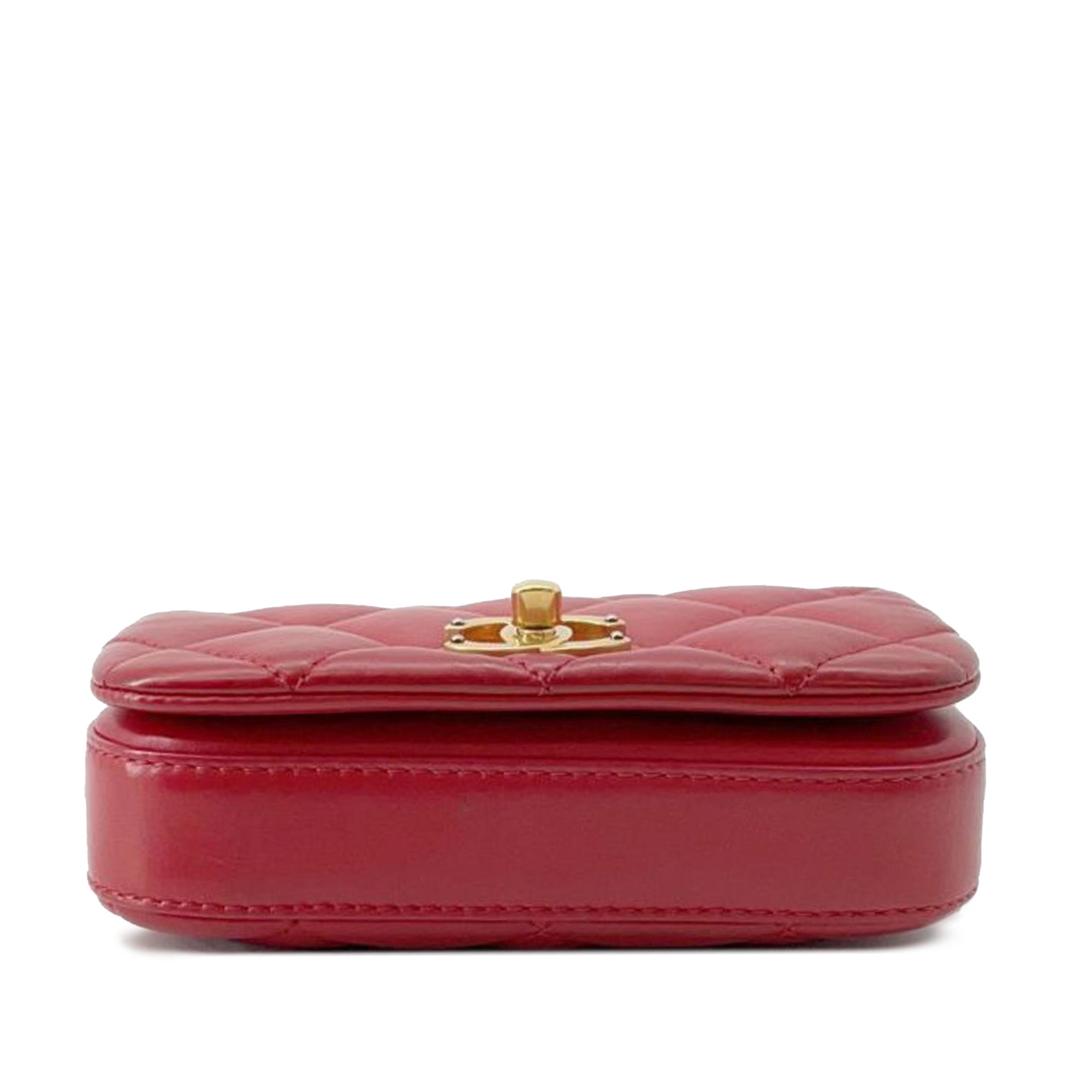 Chanel Mini Quilted Calfskin Nailed CC Flap - image 3