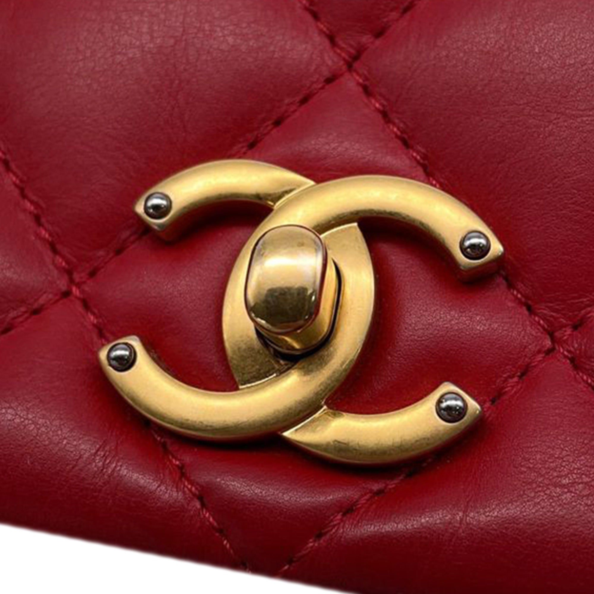 Chanel Mini Quilted Calfskin Nailed CC Flap - image 8