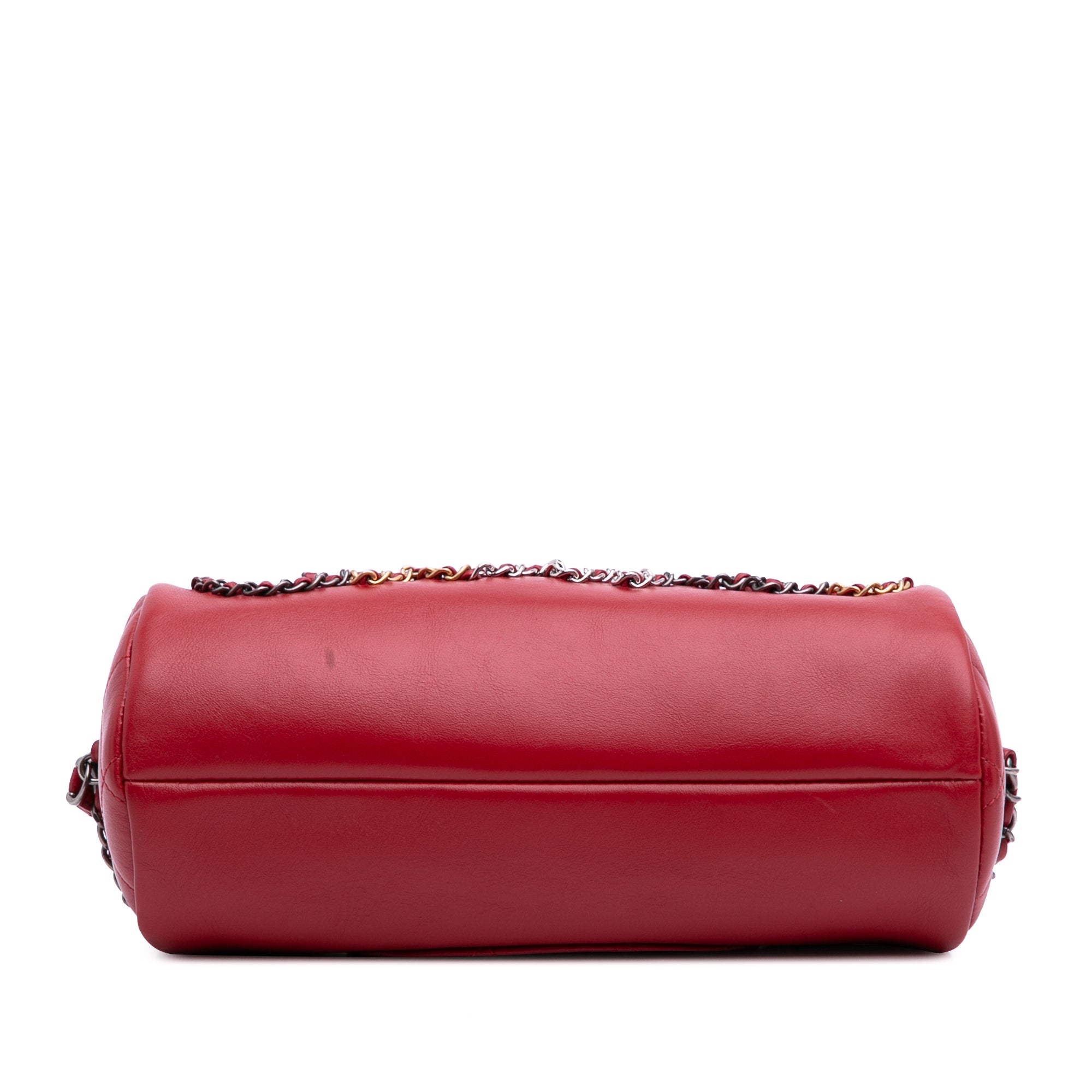 Chanel Calfskin Signature Chain Signe Bowling Bag - image 3