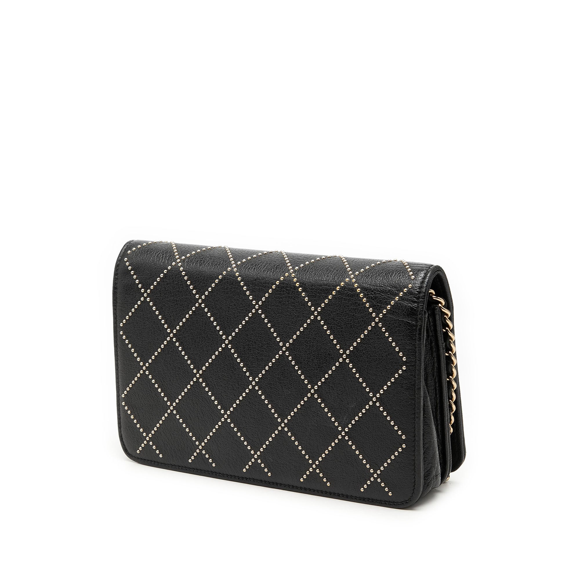 Chanel CC Studded Lambskin Crystal Wallet On Chain - image 2