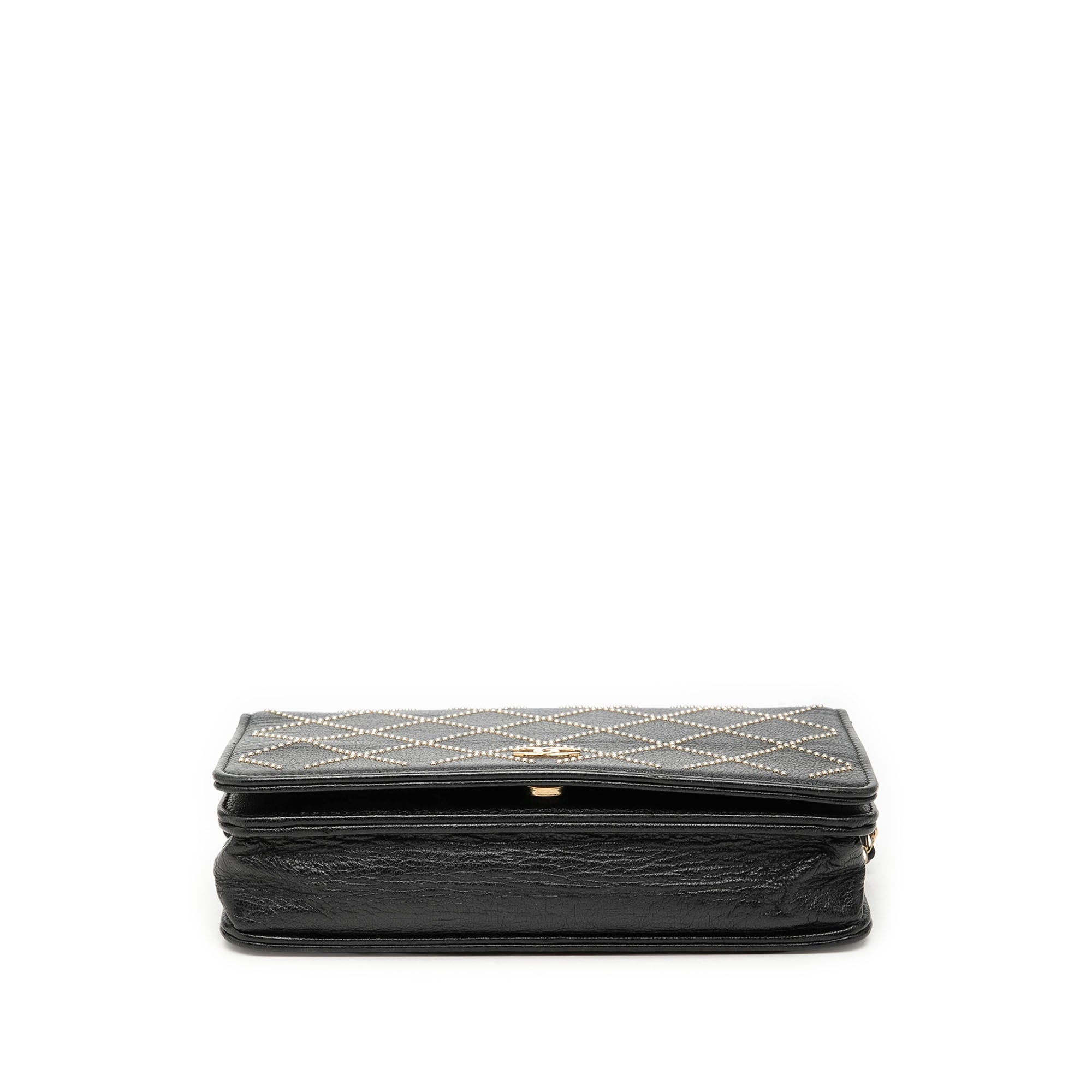 Chanel CC Studded Lambskin Crystal Wallet On Chain - image 3