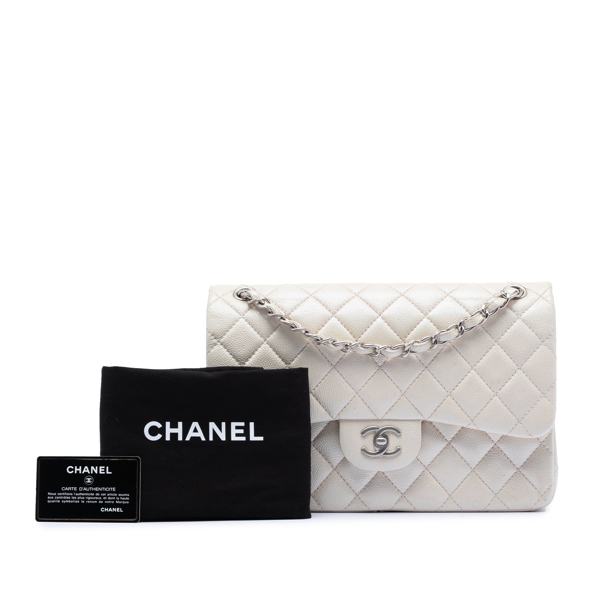 Chanel Jumbo Classic Iridescent Caviar Double Flap - image 8