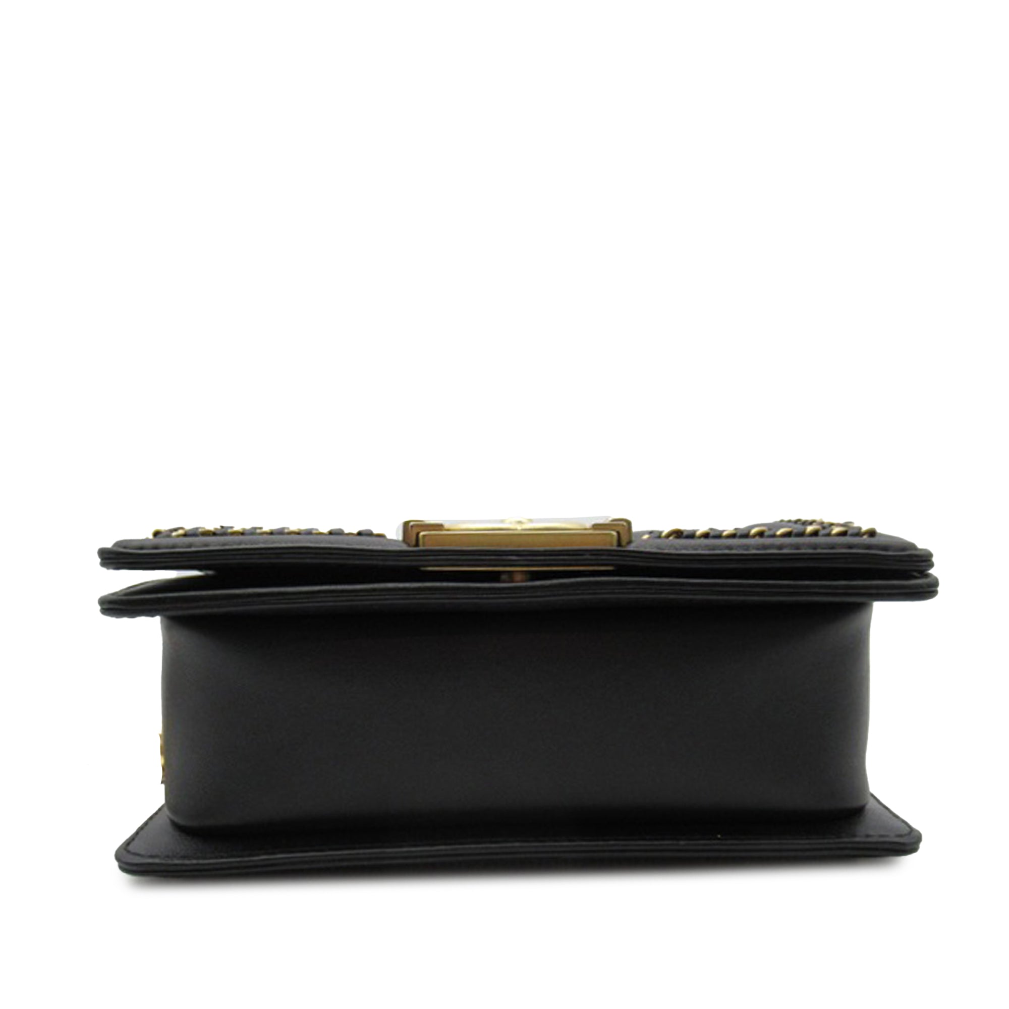 Chanel Small Quilted Lambskin Chain Around Boy Top Handle Flap - image 4