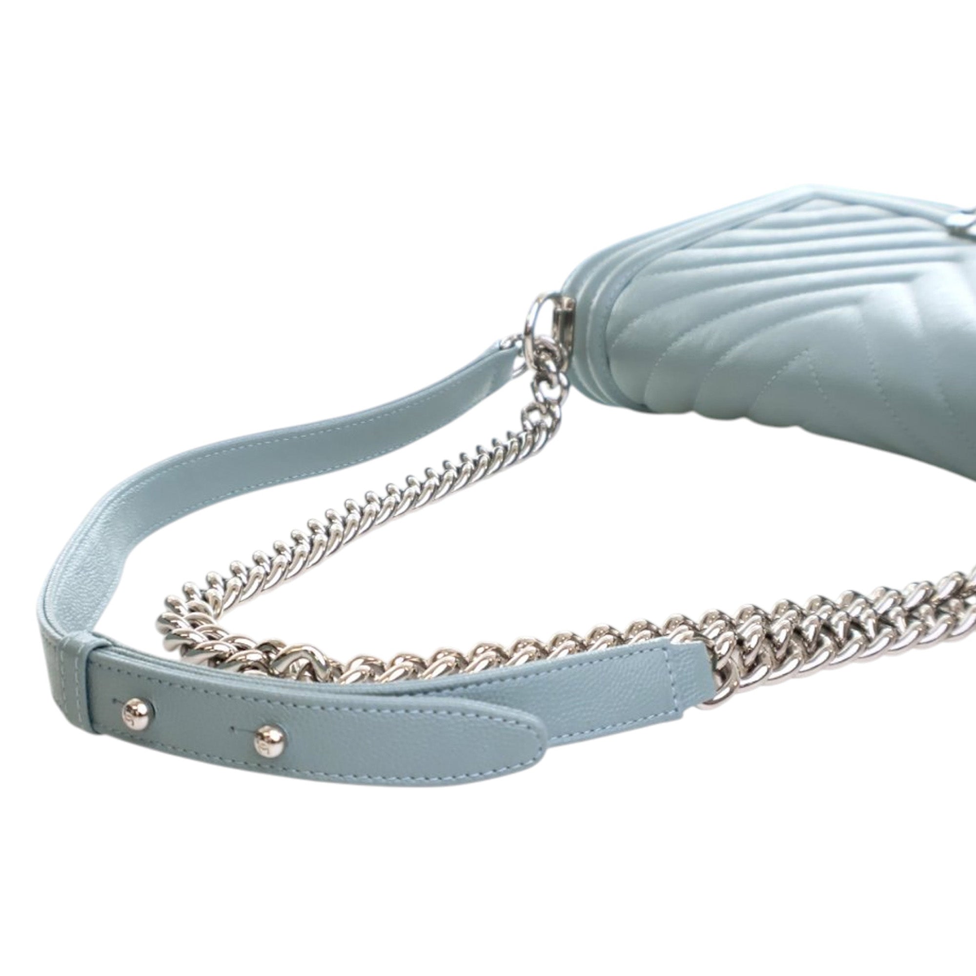 Chanel Old Medium Chevron Caviar Boy Flap - image 11