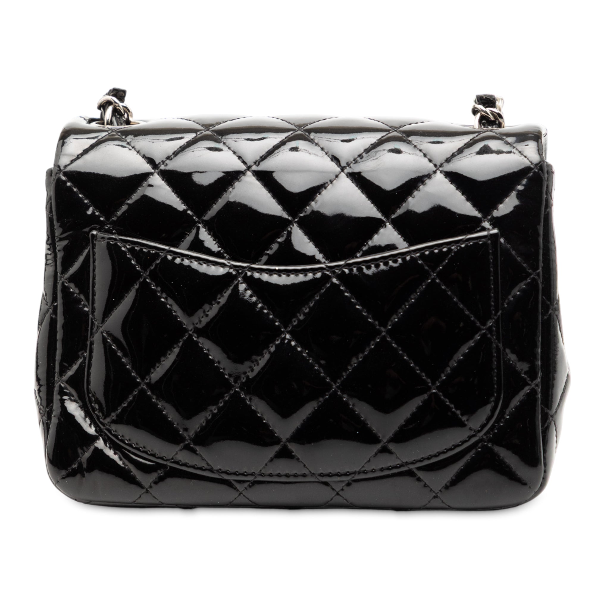 Chanel Mini Square Classic Patent Single Flap - image 2
