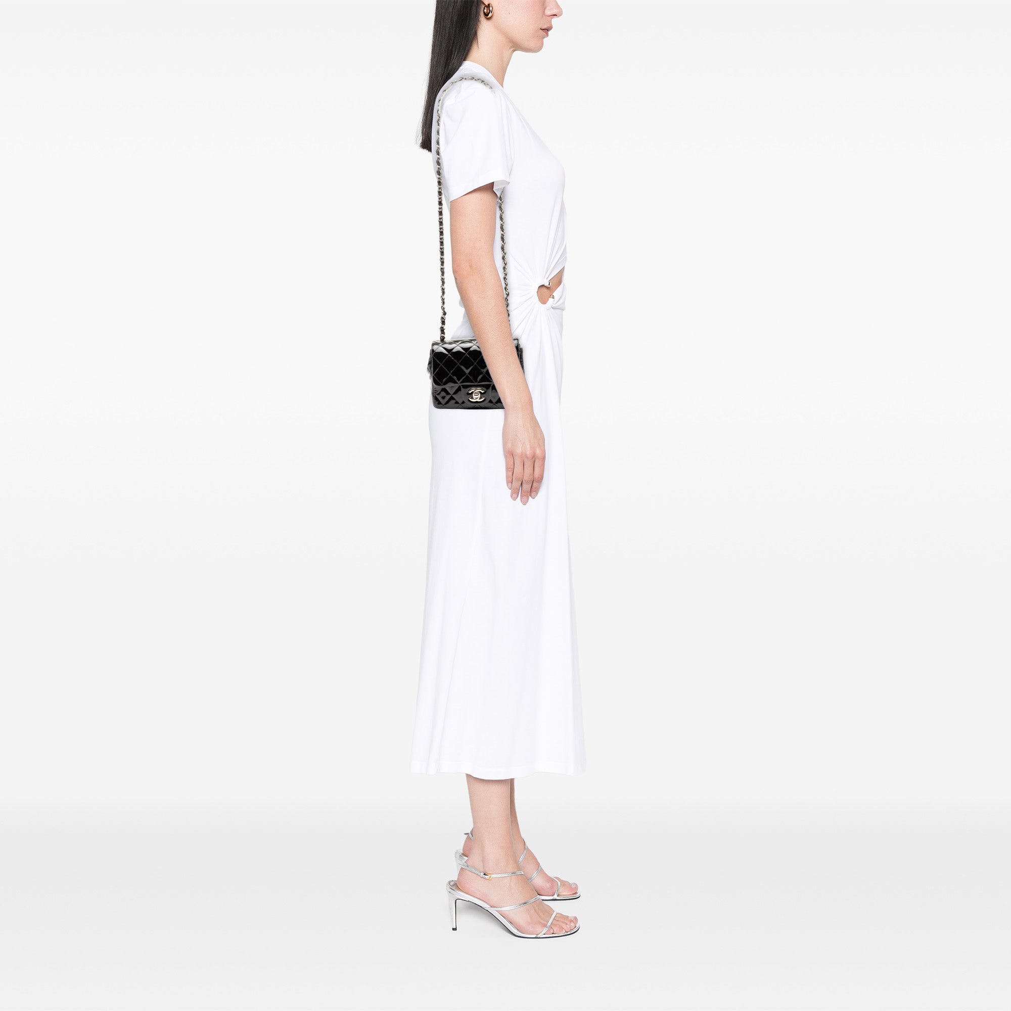 Chanel Mini Square Classic Patent Single Flap - image 7