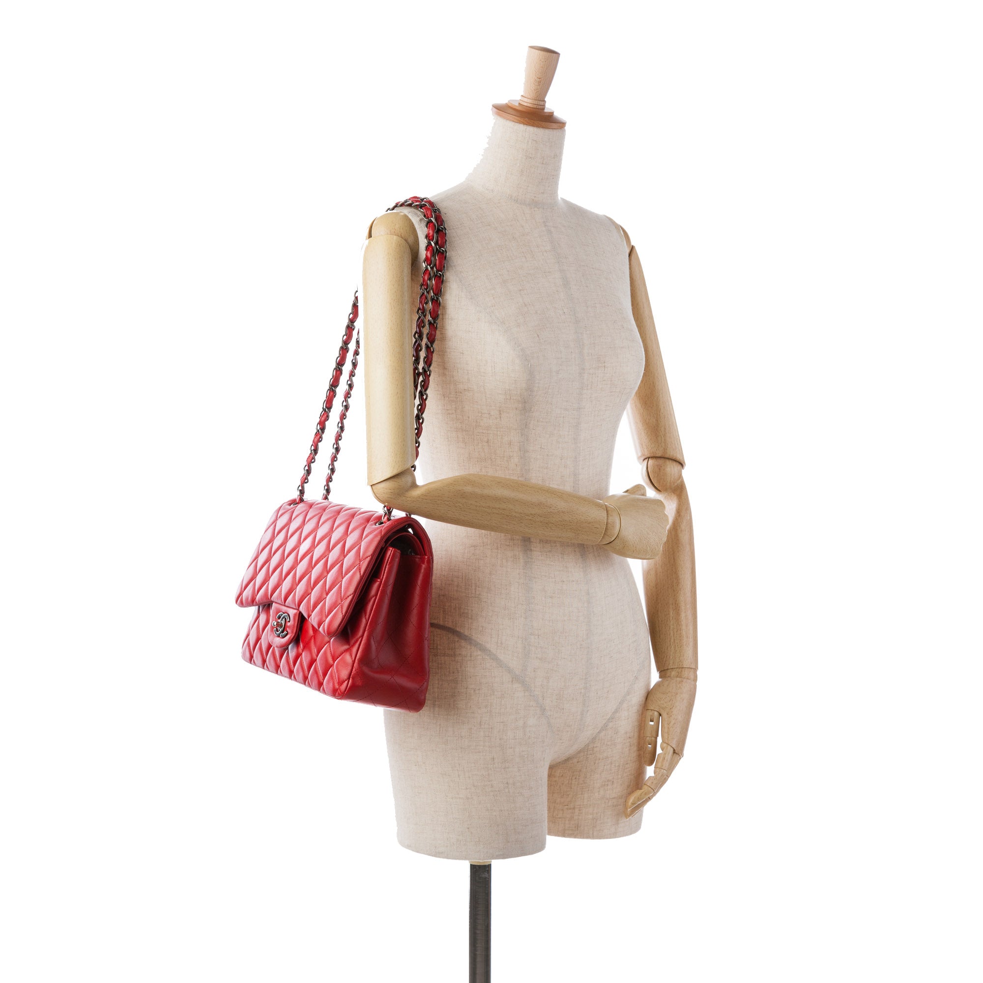 Chanel Jumbo Classic Lambskin Double Flap - image 11