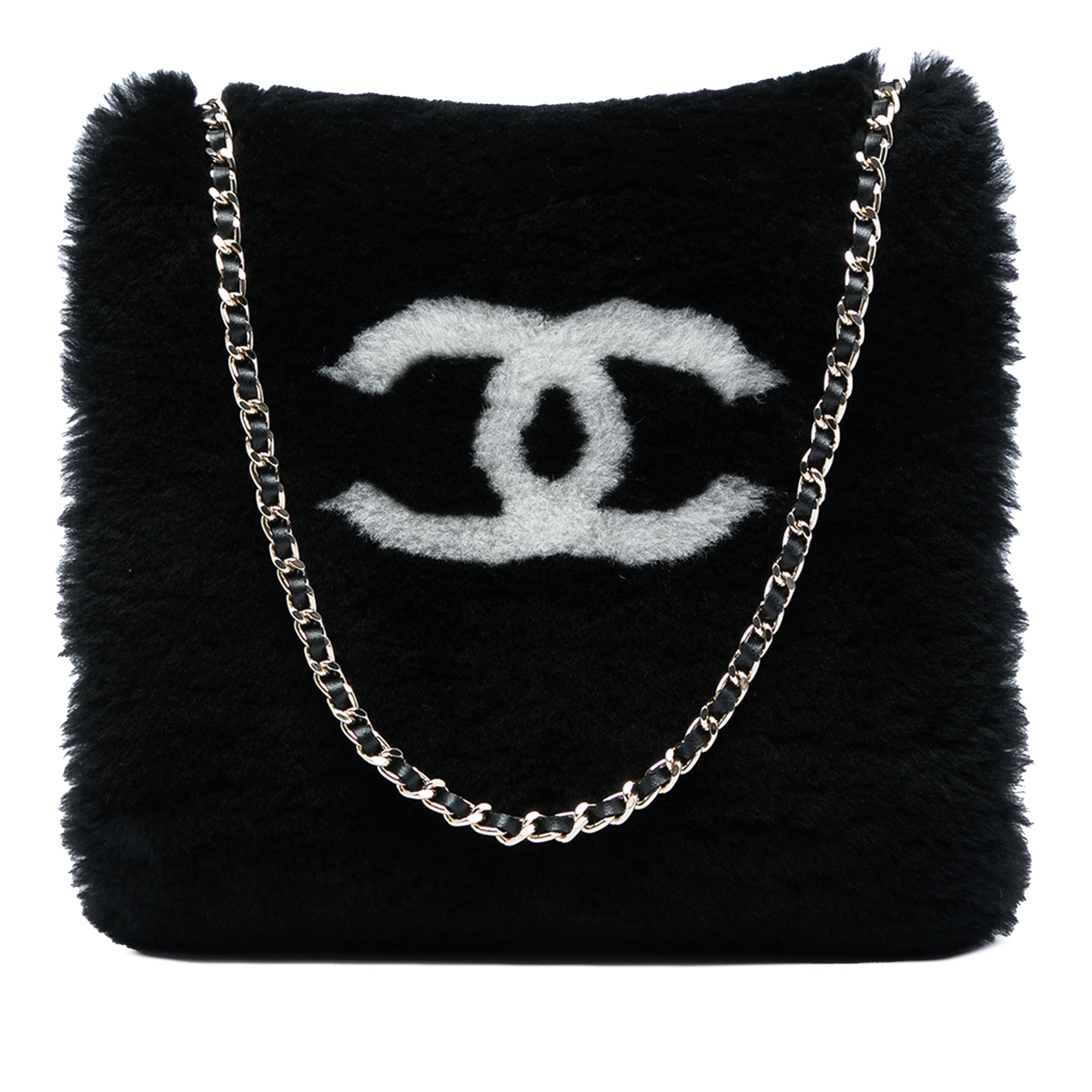 Chanel CC Shearling Muff Shoulder Bag - image 1