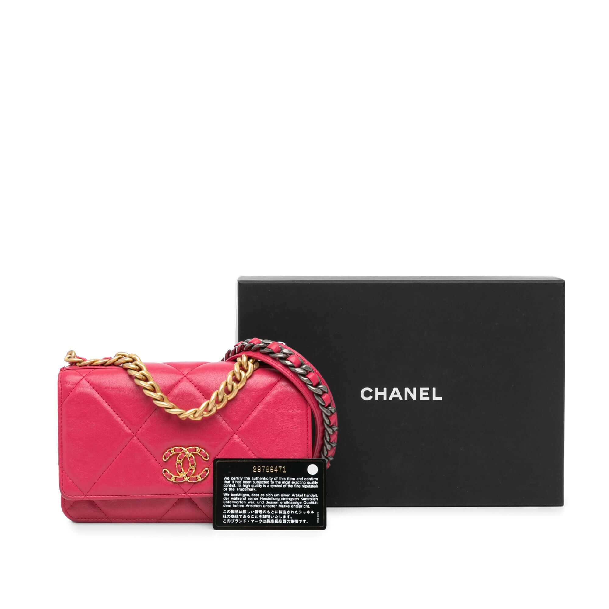 Chanel Quilted Lambskin 19 Wallet on Chain