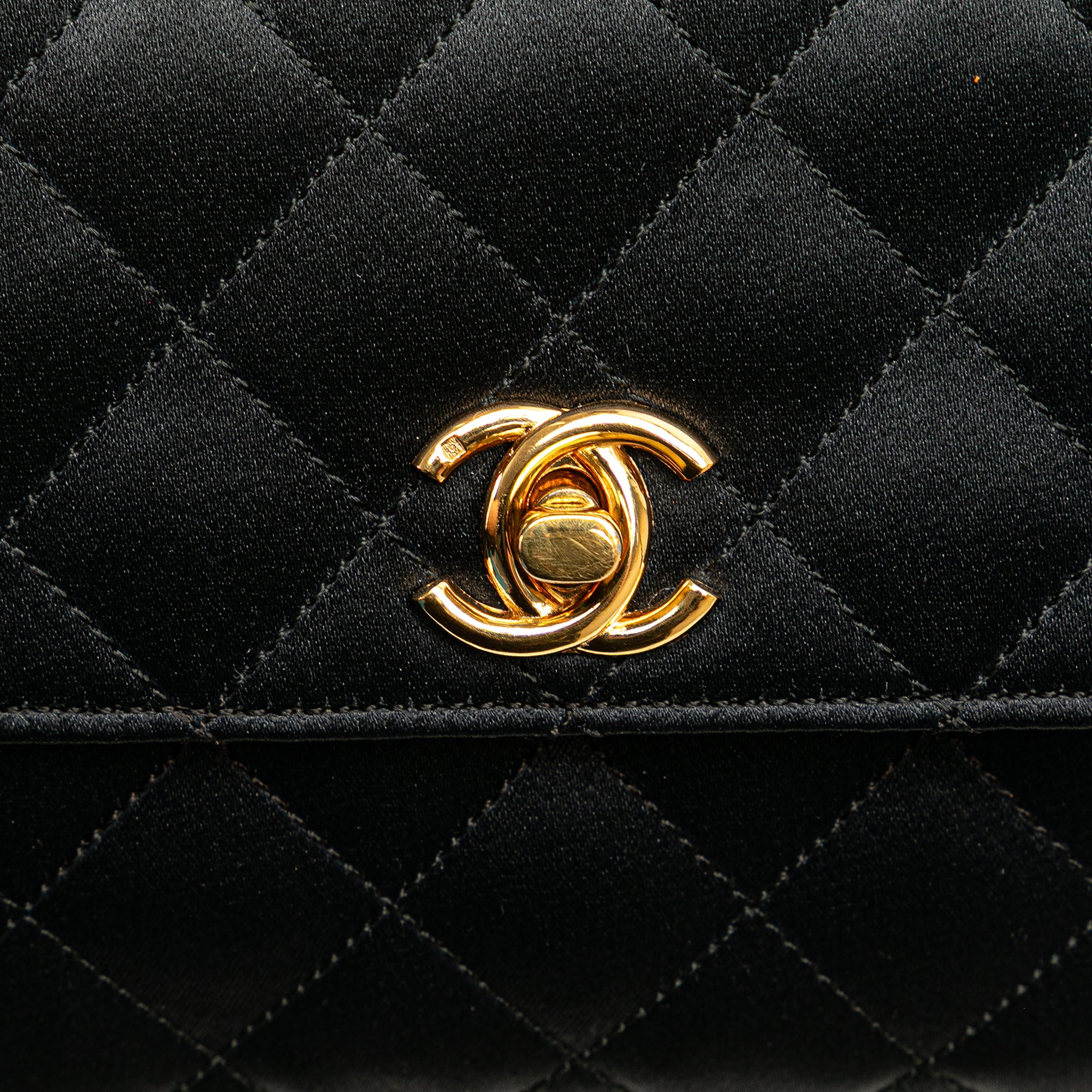 Chanel Mini Rectangular CC Quilted Satin Flap - image 10