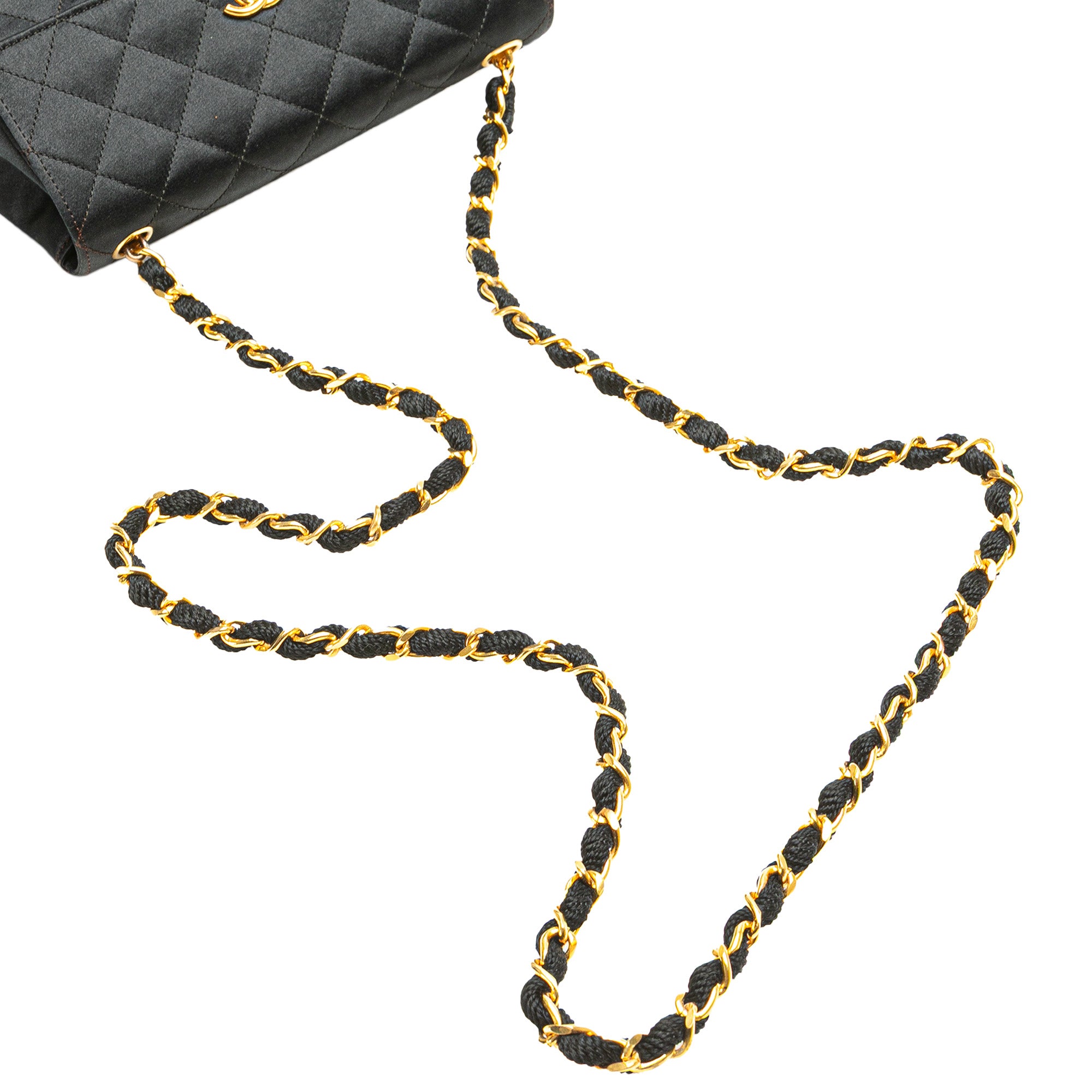 Chanel Mini Rectangular CC Quilted Satin Flap - image 12