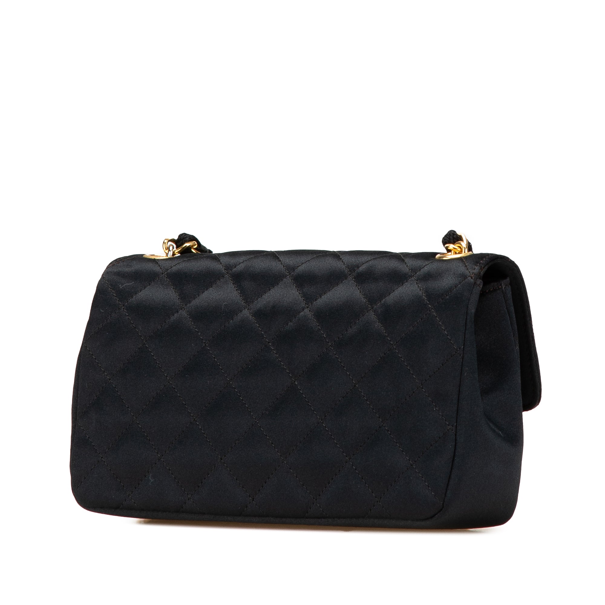 Chanel Mini Rectangular CC Quilted Satin Flap - image 2