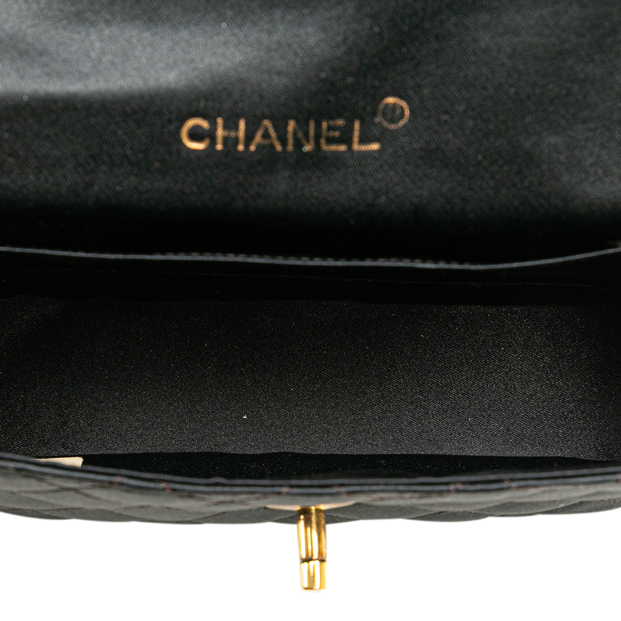 Chanel Mini Rectangular CC Quilted Satin Flap - image 4