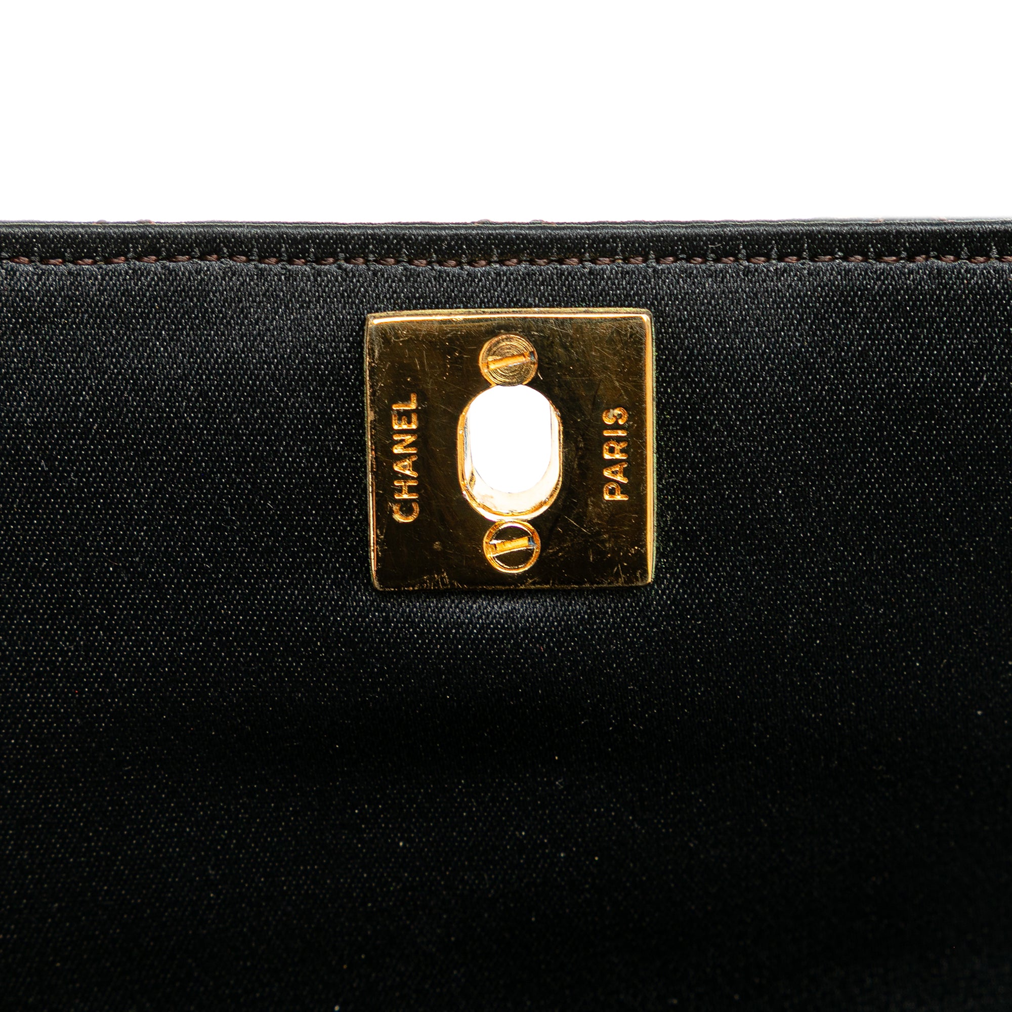 Chanel Mini Rectangular CC Quilted Satin Flap - image 9