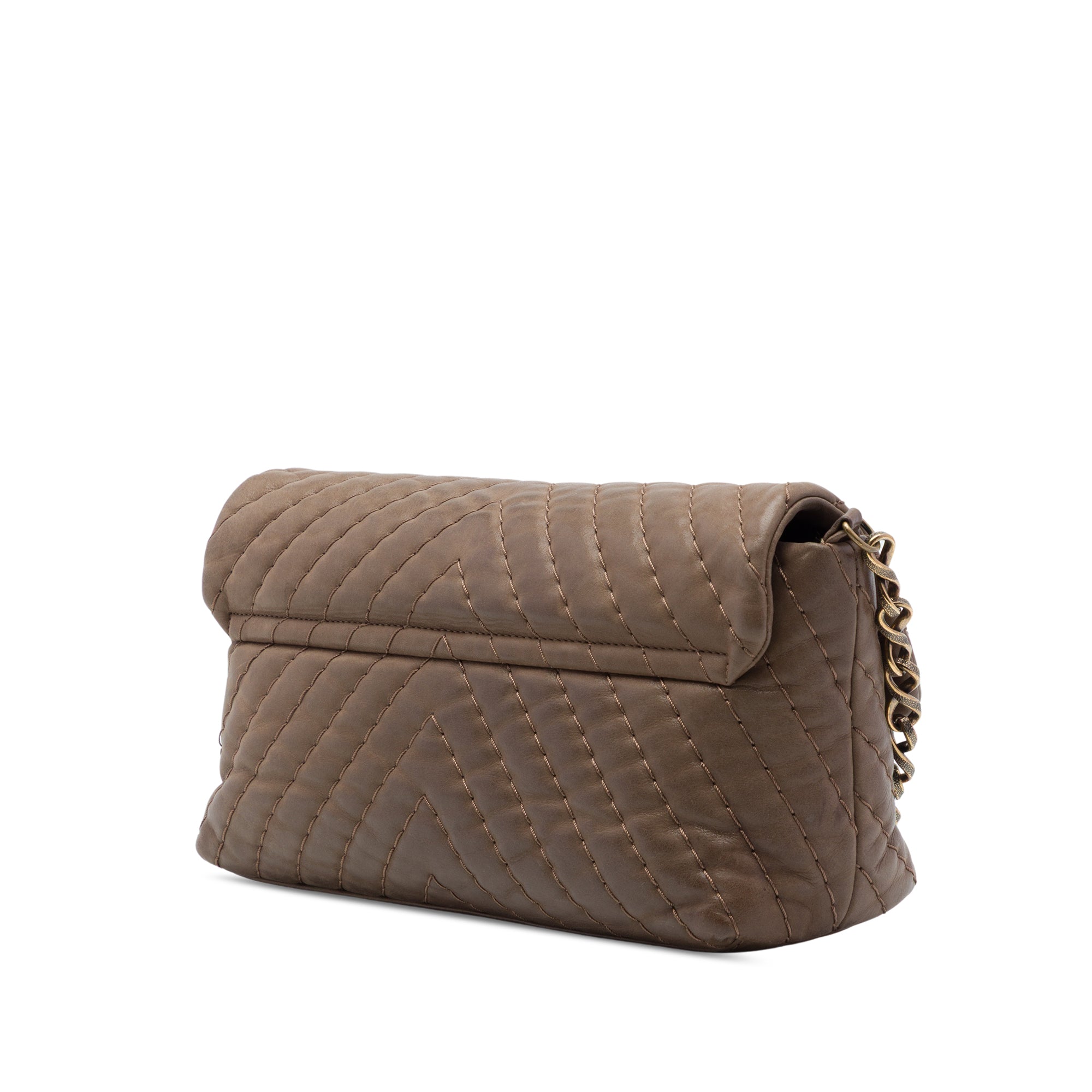 Chanel Jumbo Chevron Iridescent Calfskin Surpique Flap - image 2