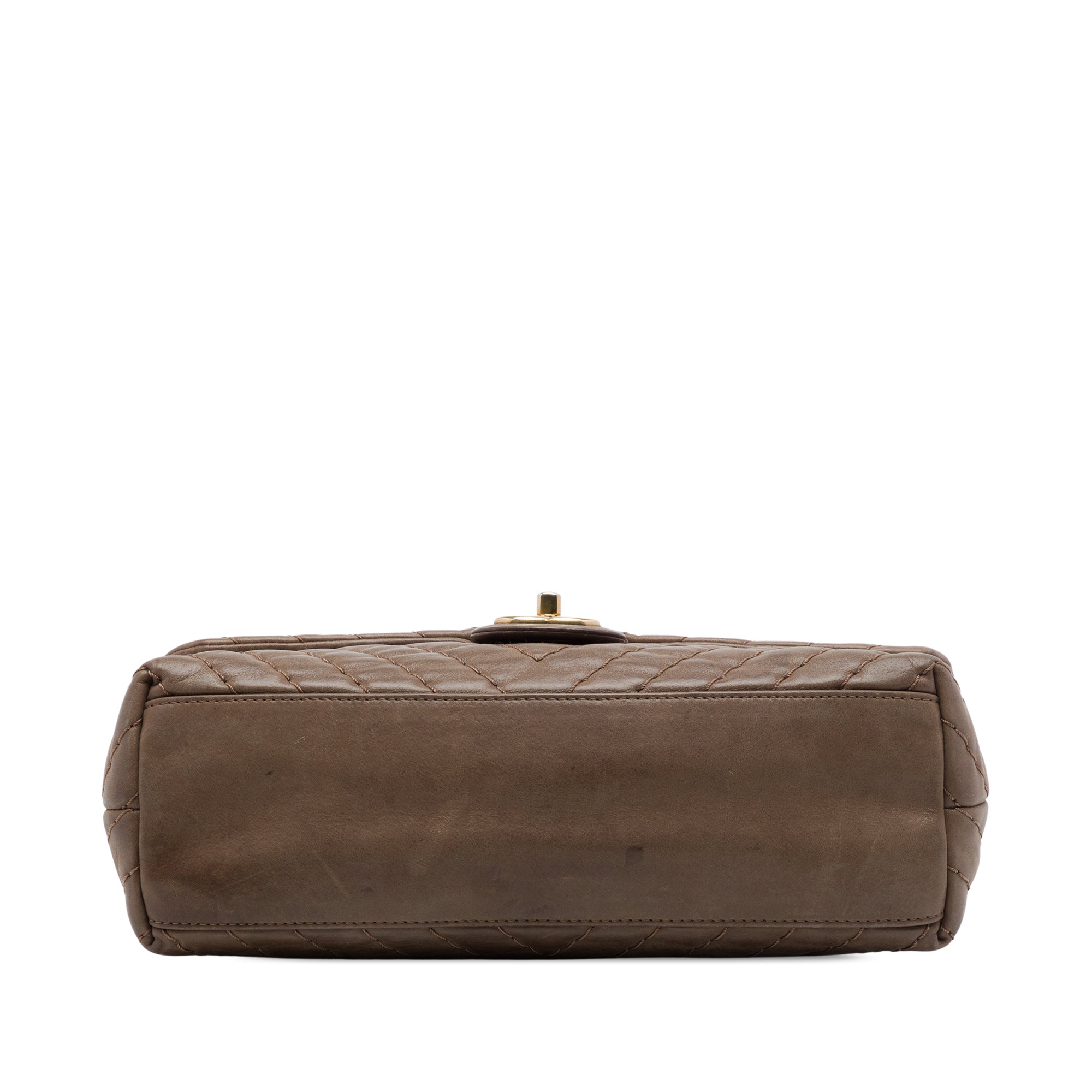 Chanel Jumbo Chevron Iridescent Calfskin Surpique Flap - image 3