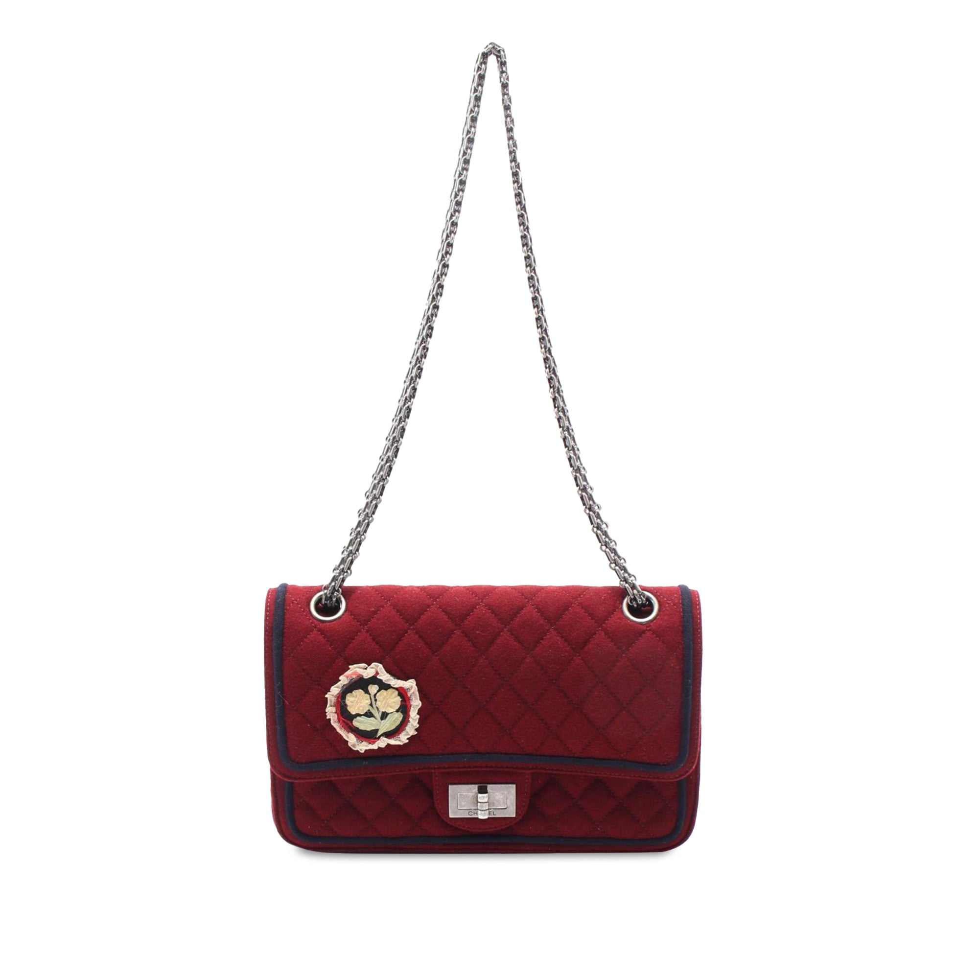 Chanel Paris-Salzburg Reissue 2.55 Quilted Wool Double Flap 225 - image 1