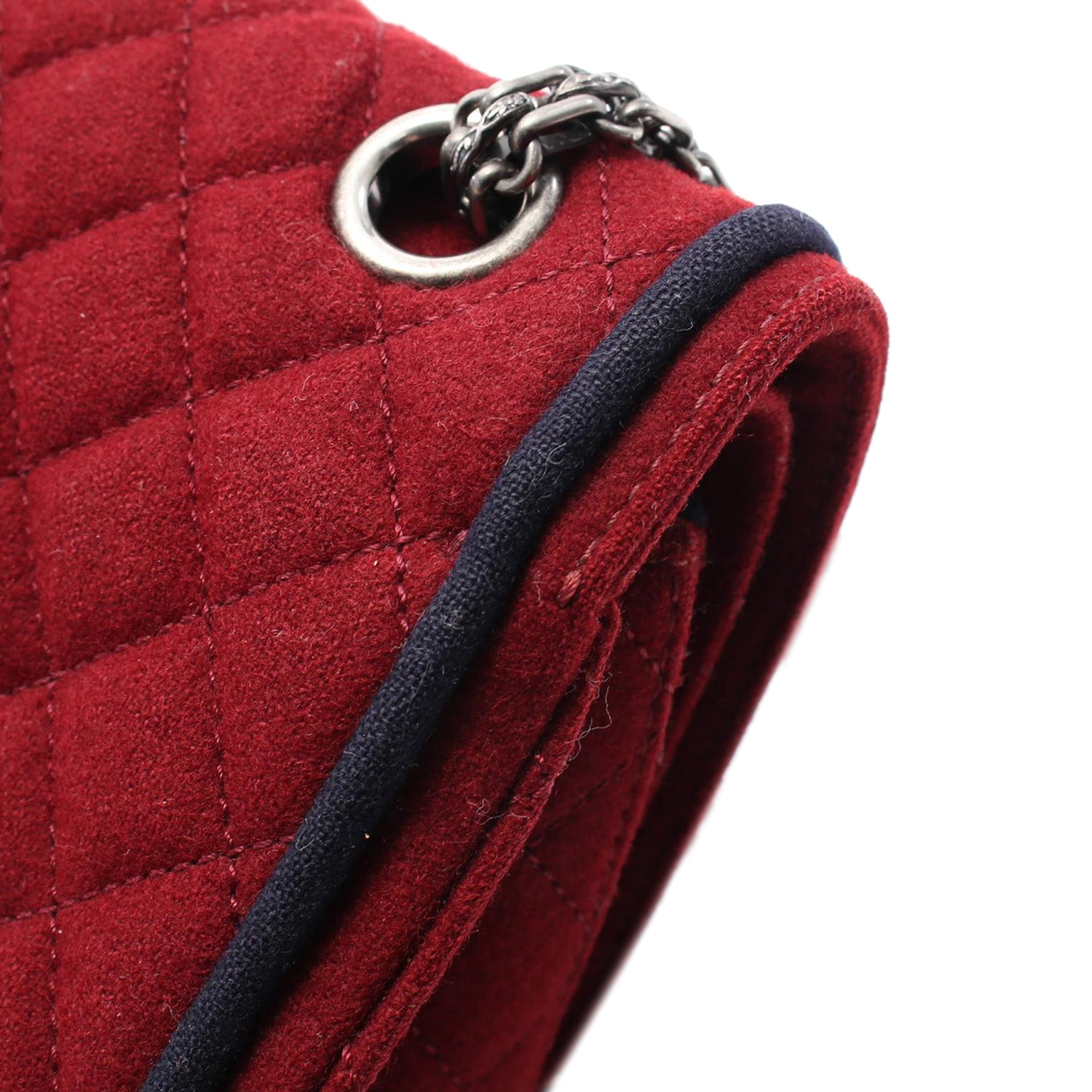 Chanel Paris-Salzburg Reissue 2.55 Quilted Wool Double Flap 225 - image 6