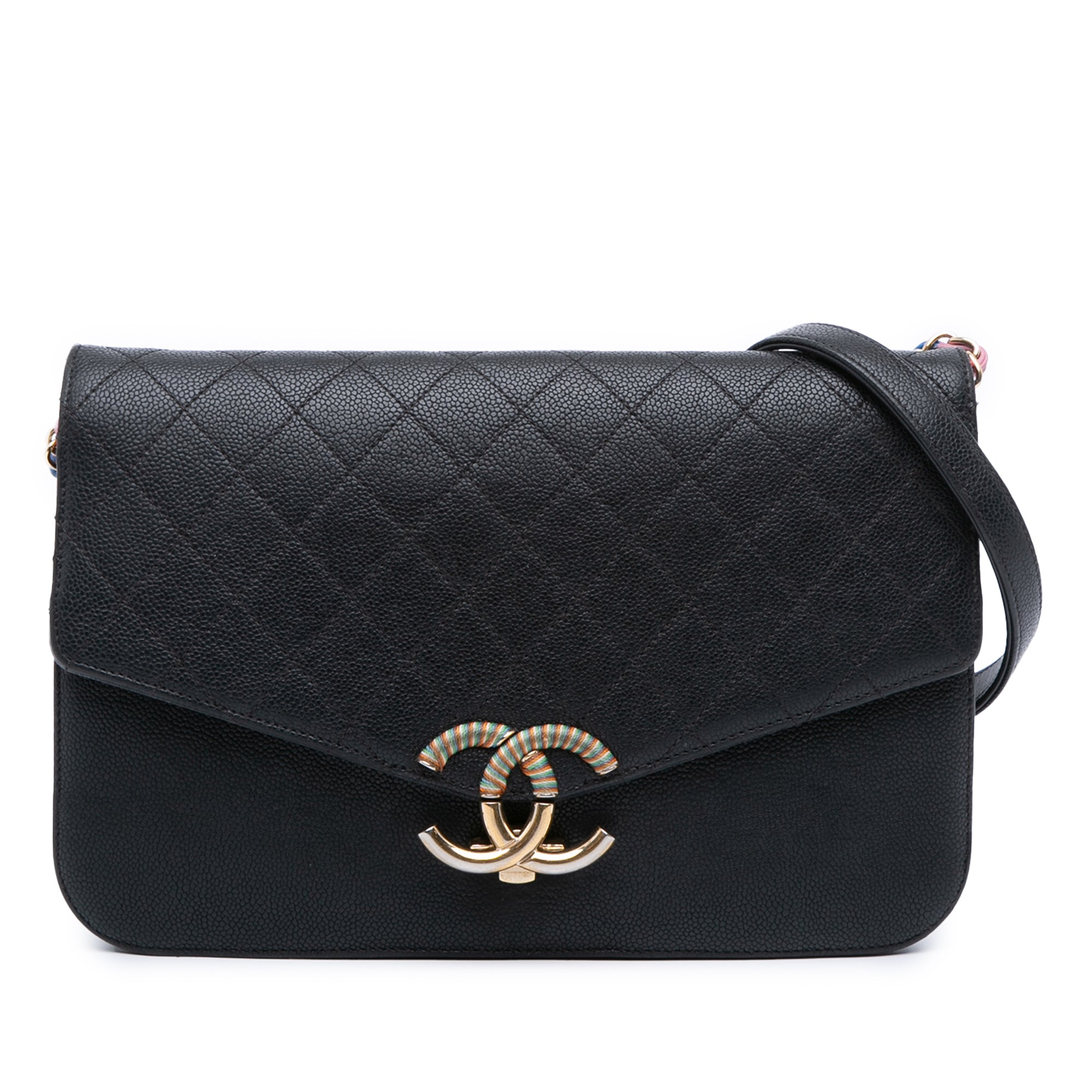 Chanel Paris Cuba Medium Caviar Thread Around Flap - image 1