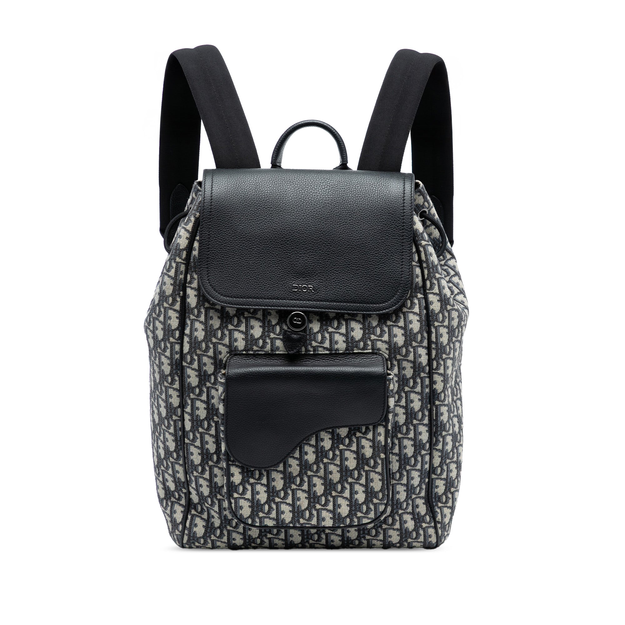 Dior Oblique Canvas Saddle Backpack - image 1