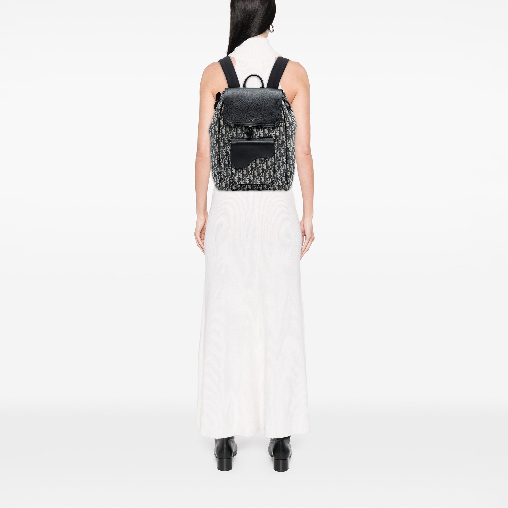 Dior Oblique Canvas Saddle Backpack - image 7