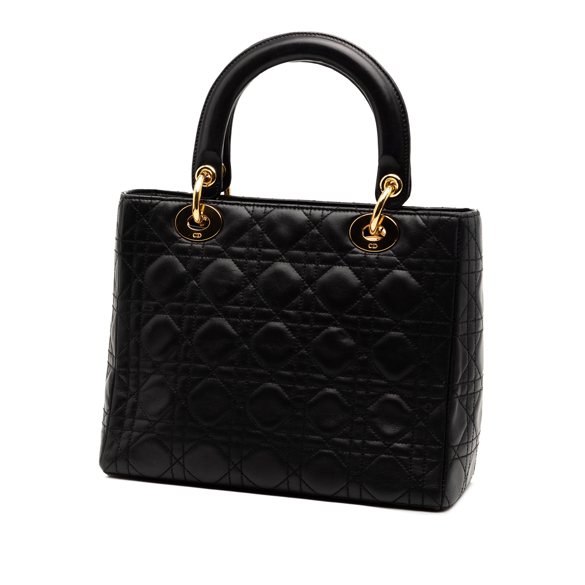 Dior Medium Lambskin Cannage Lady Dior - image 2