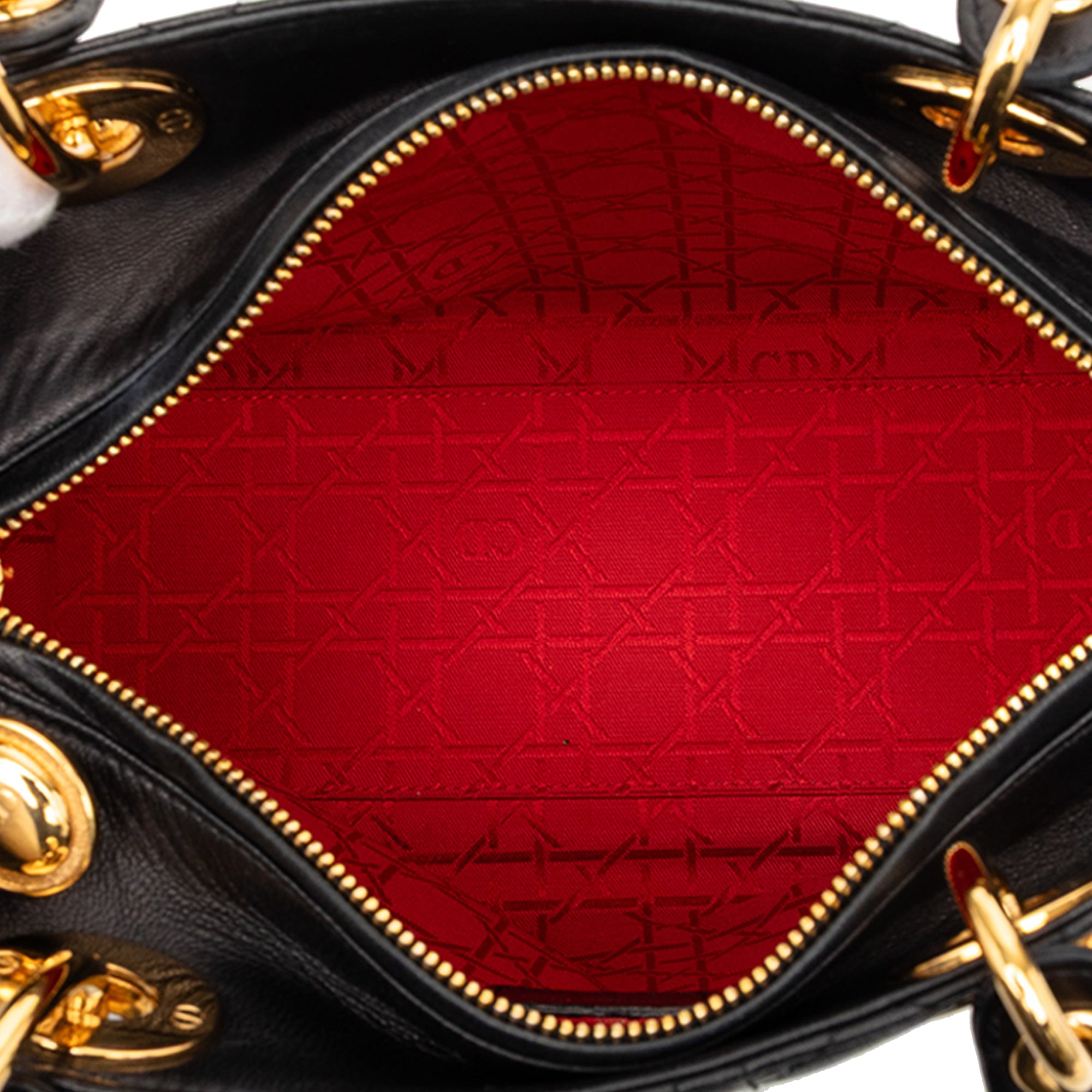 Dior Medium Lambskin Cannage Lady Dior - image 4