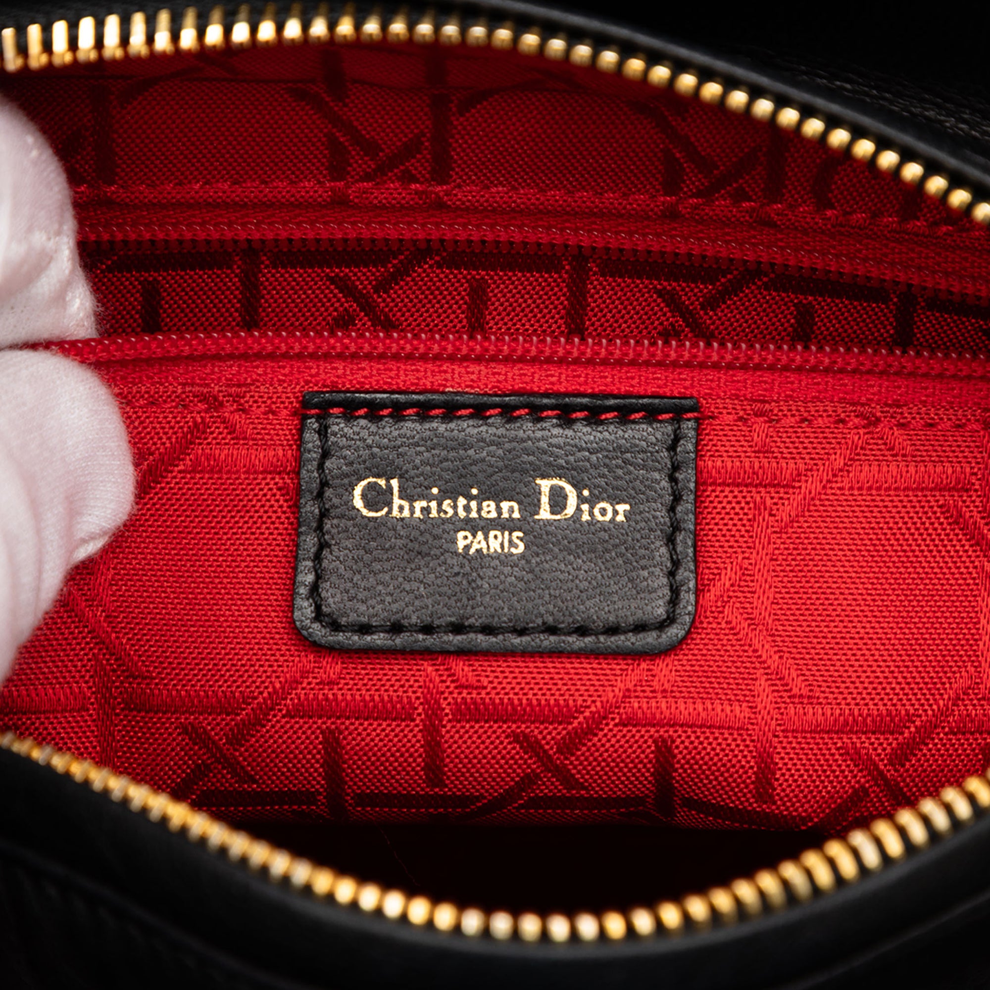 Dior Medium Lambskin Cannage Lady Dior - image 5