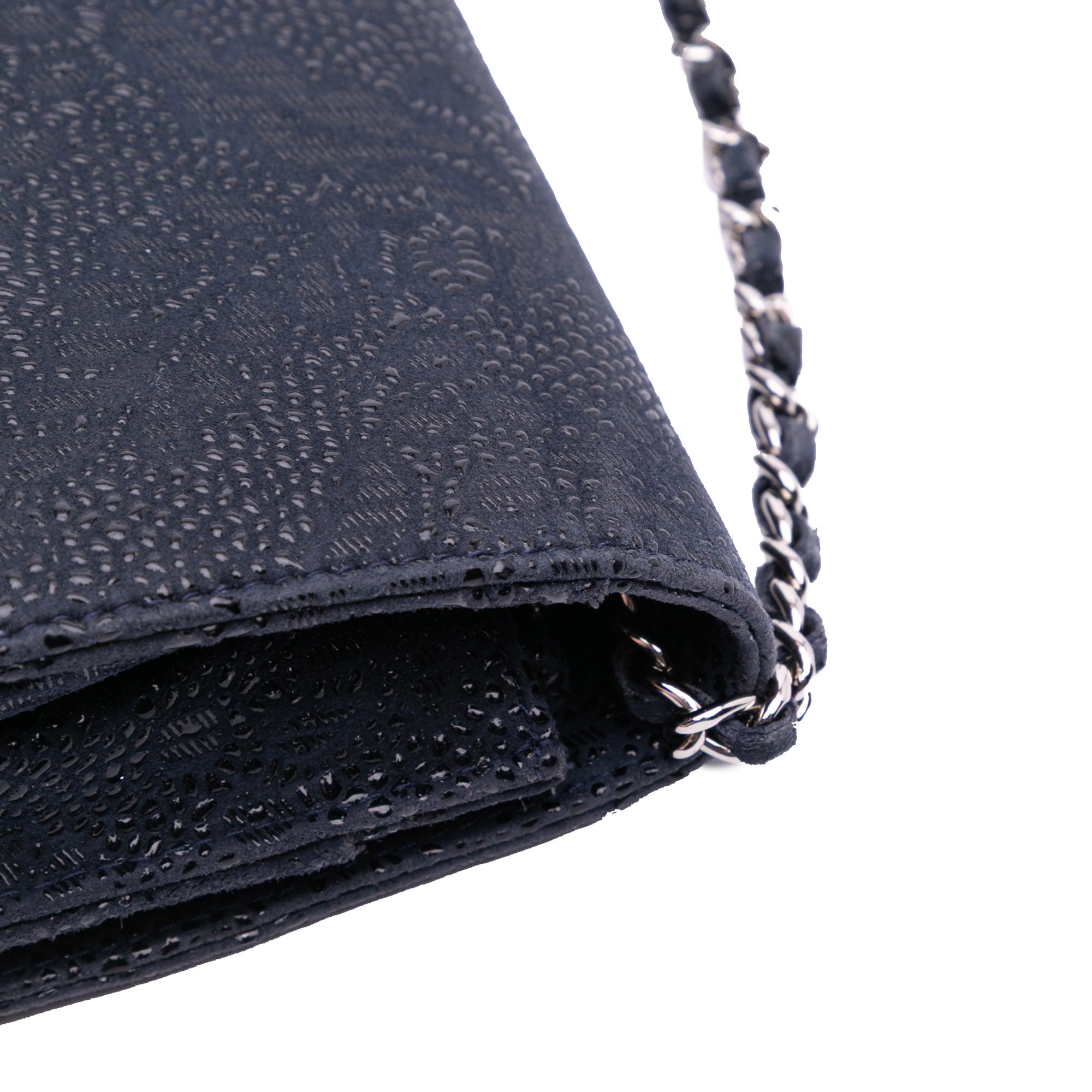 Chanel CC Lace Overlay Goatskin Wallet On Chain - image 10