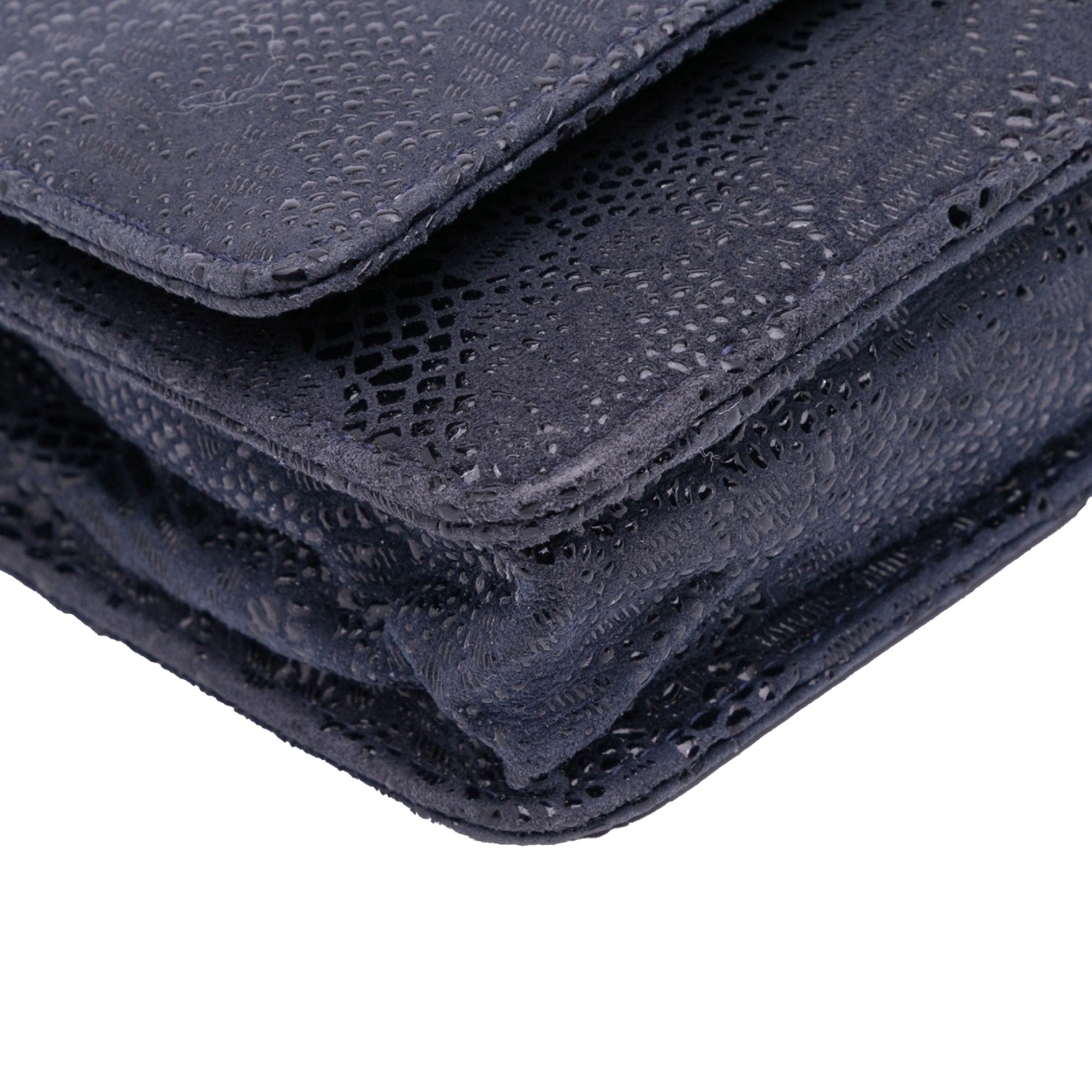 Chanel CC Lace Overlay Goatskin Wallet On Chain - image 11