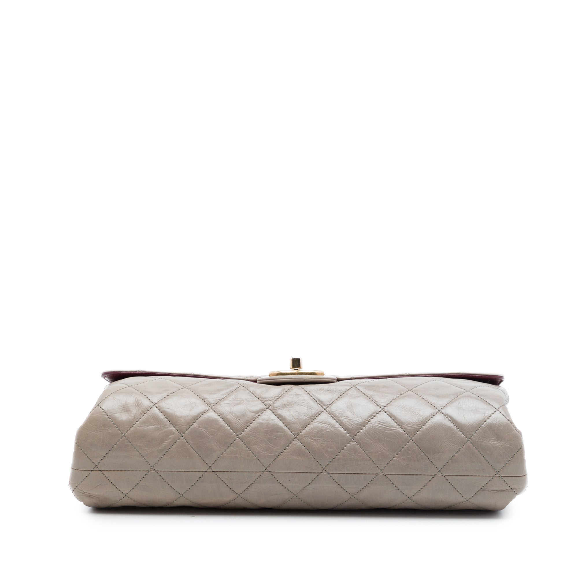 Chanel Jumbo CC Quilted Crumpled Calfskin Straight Flap - image 3