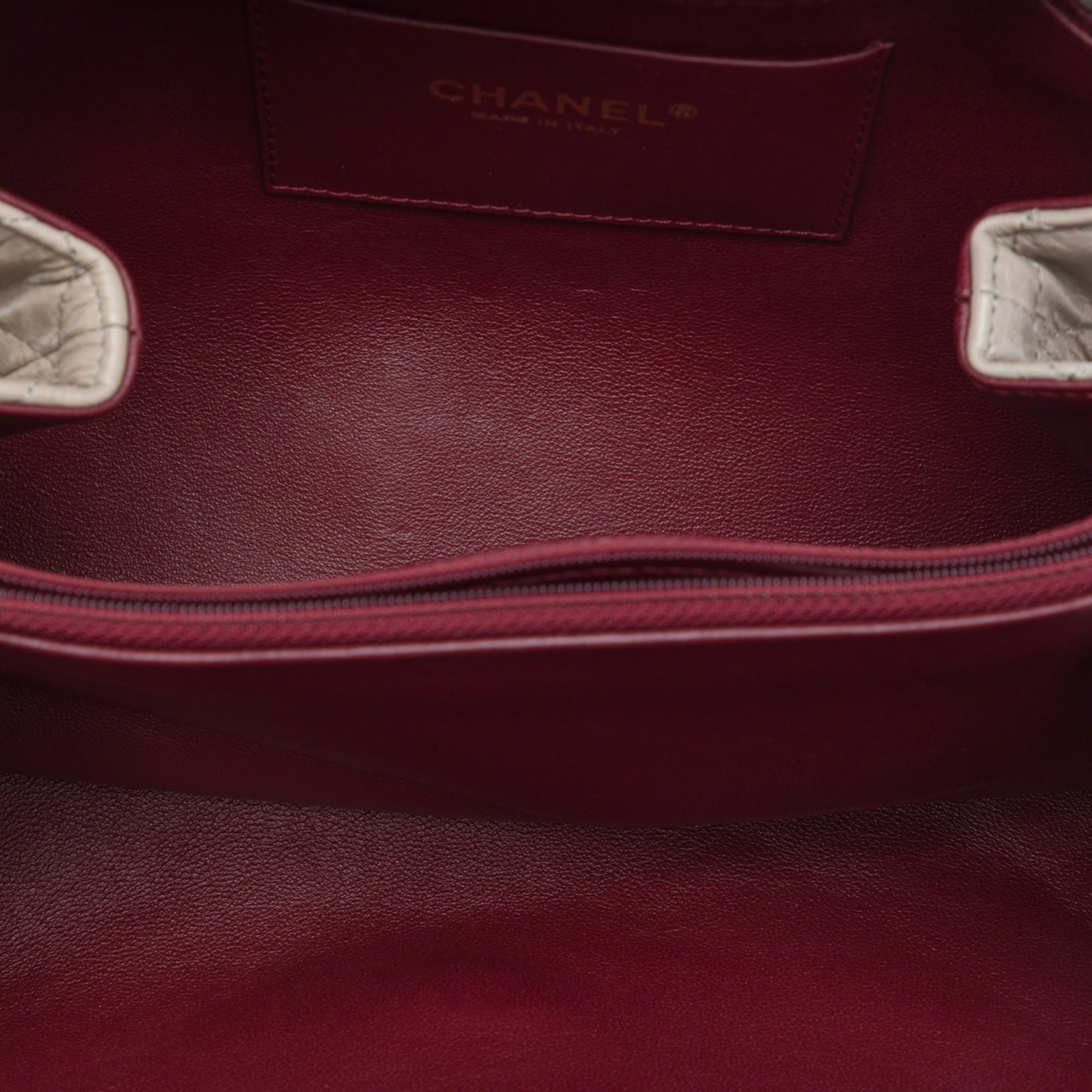 Chanel Jumbo CC Quilted Crumpled Calfskin Straight Flap - image 4