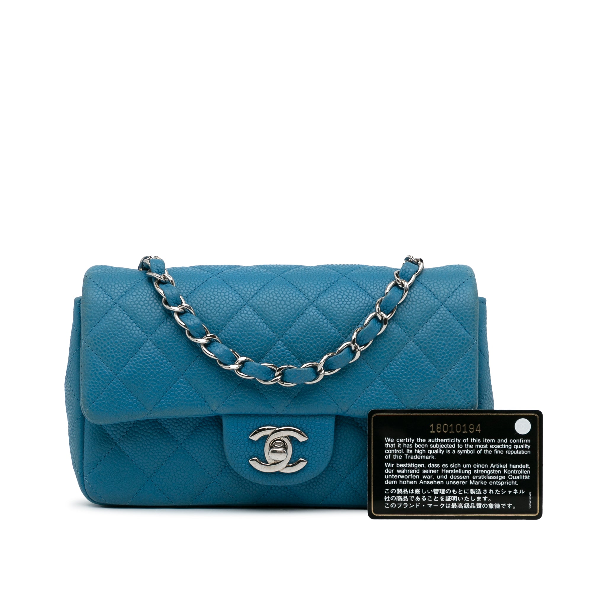Chanel Mini Rectangular Classic Caviar Single Flap - image 16