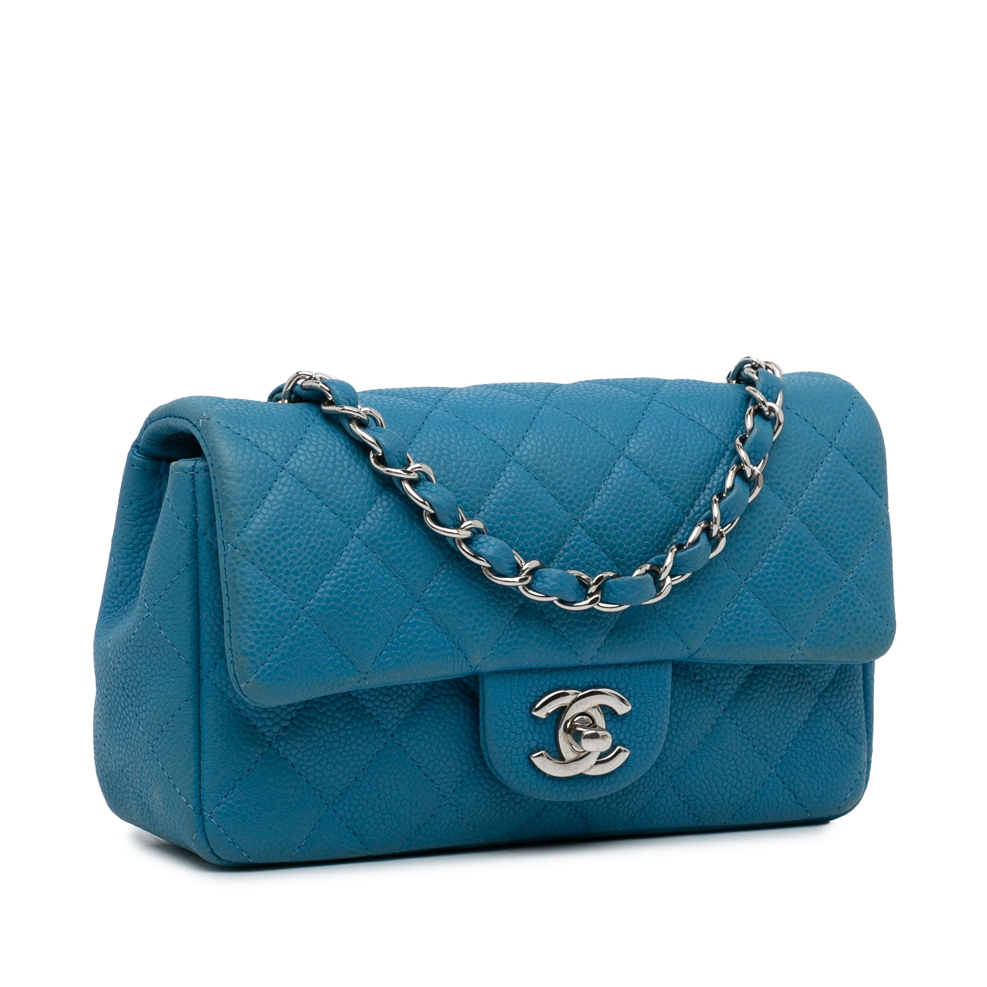 Chanel Mini Rectangular Classic Caviar Single Flap - image 2