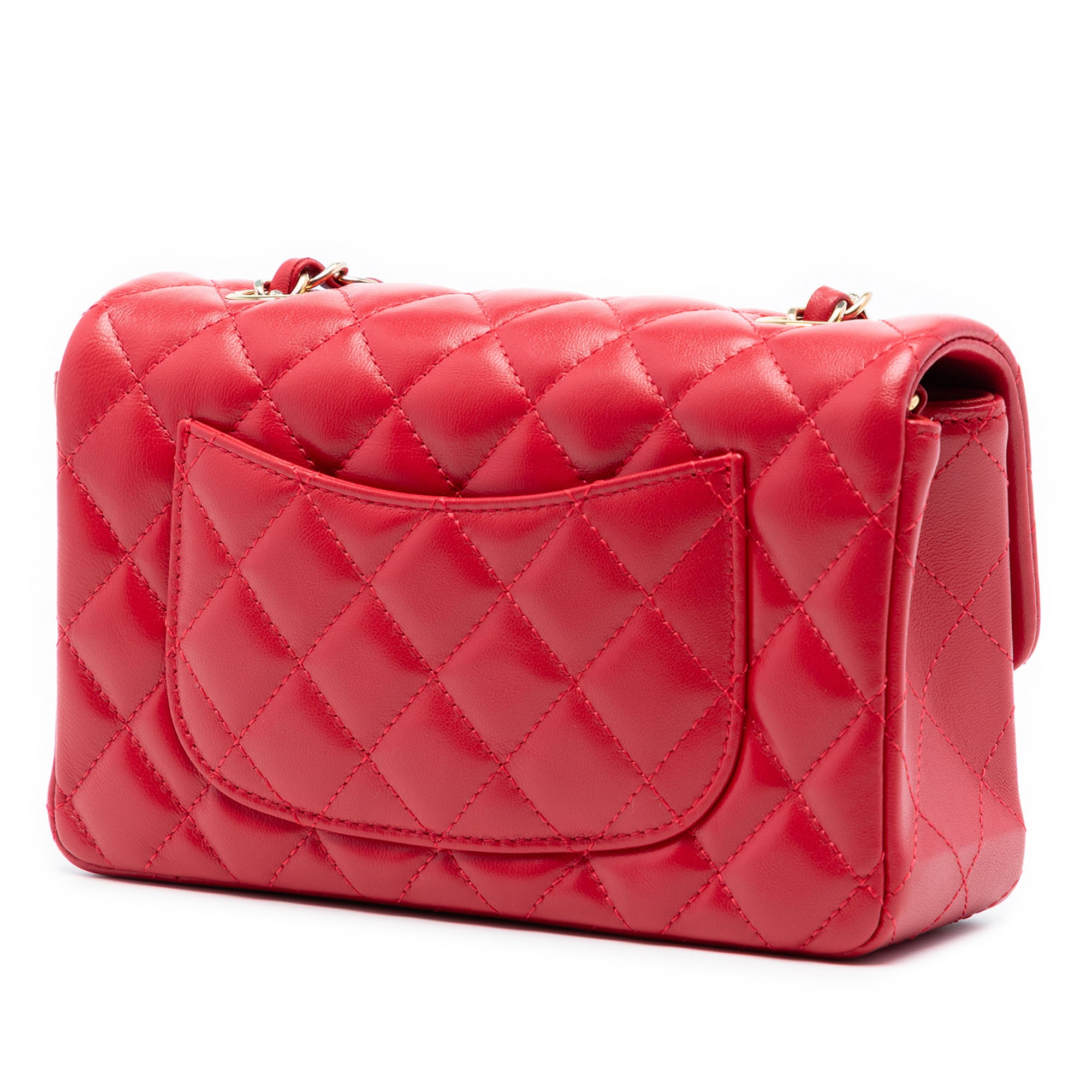 Chanel Mini Rectangular Classic Lambskin Single Flap - image 2