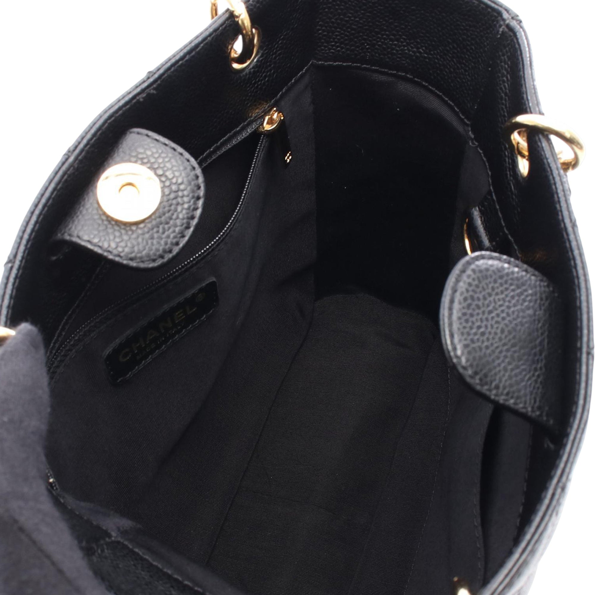 Chanel Caviar Petite Shopping Tote - image 3