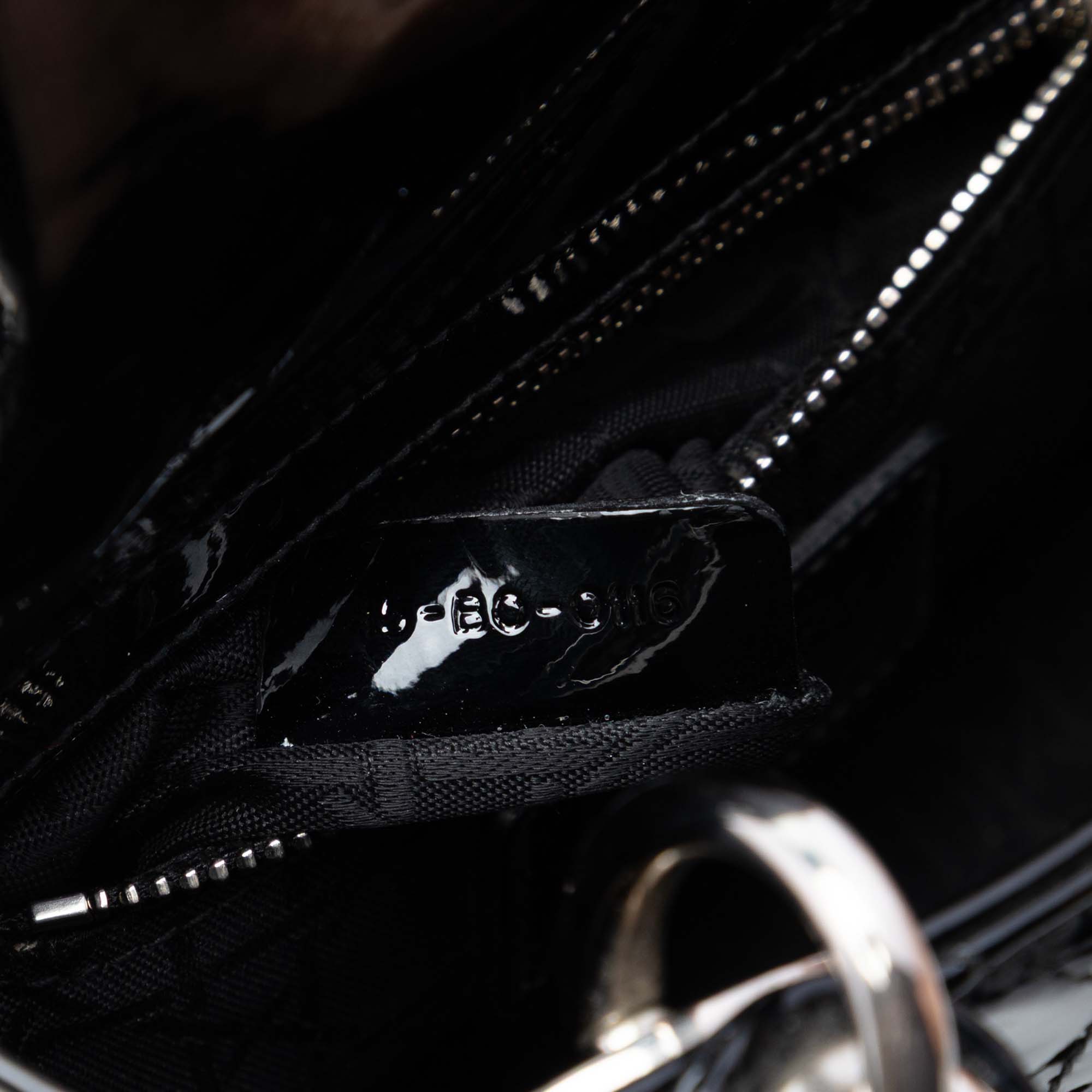 Dior Mini Patent Cannage Lady Dior - image 6