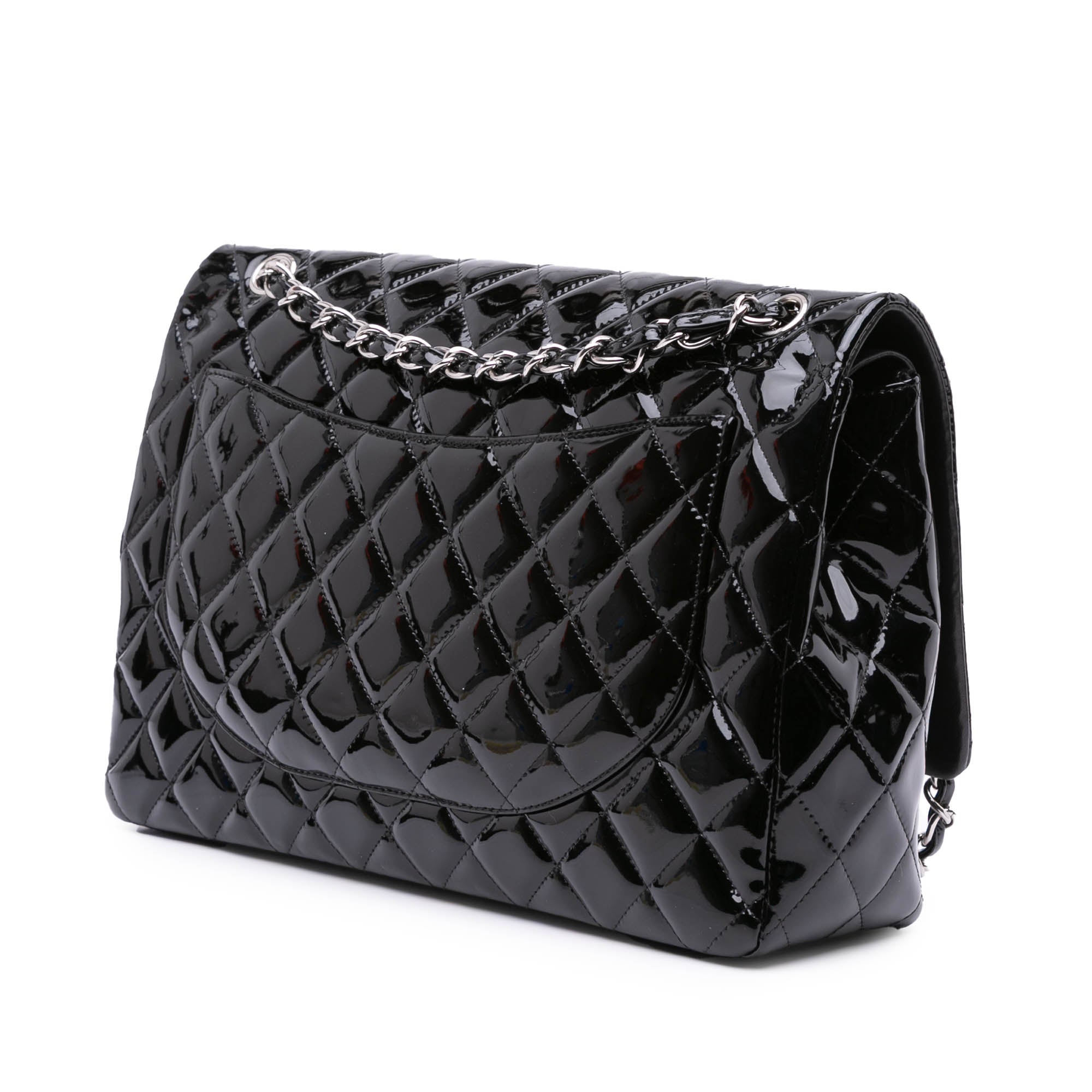 Chanel Maxi Classic Patent Double Flap - image 2