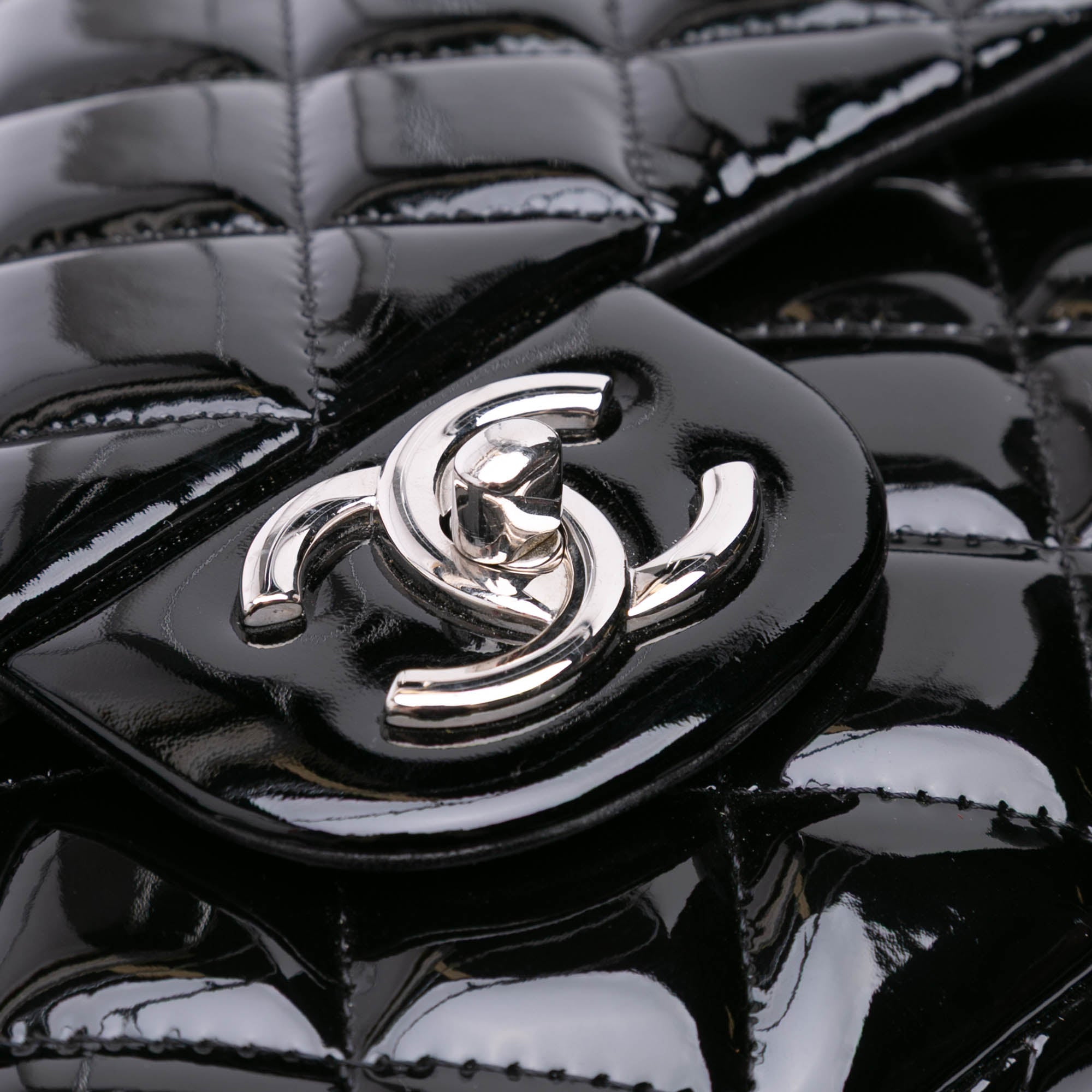 Chanel Maxi Classic Patent Double Flap - image 8