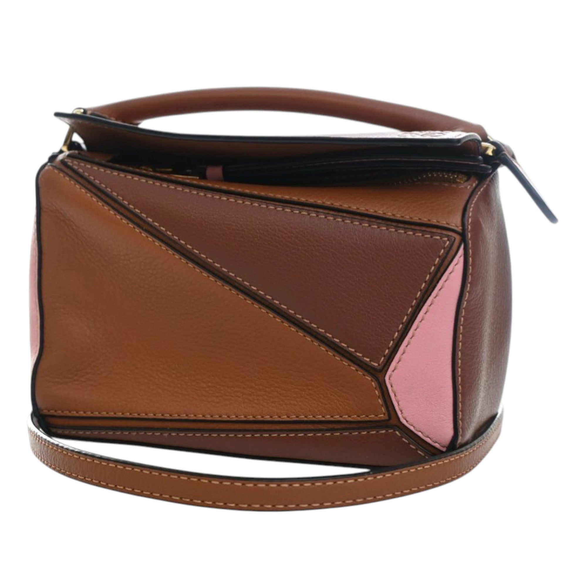 LOEWE Mini Tricolor Calfskin Puzzle Satchel - image 3